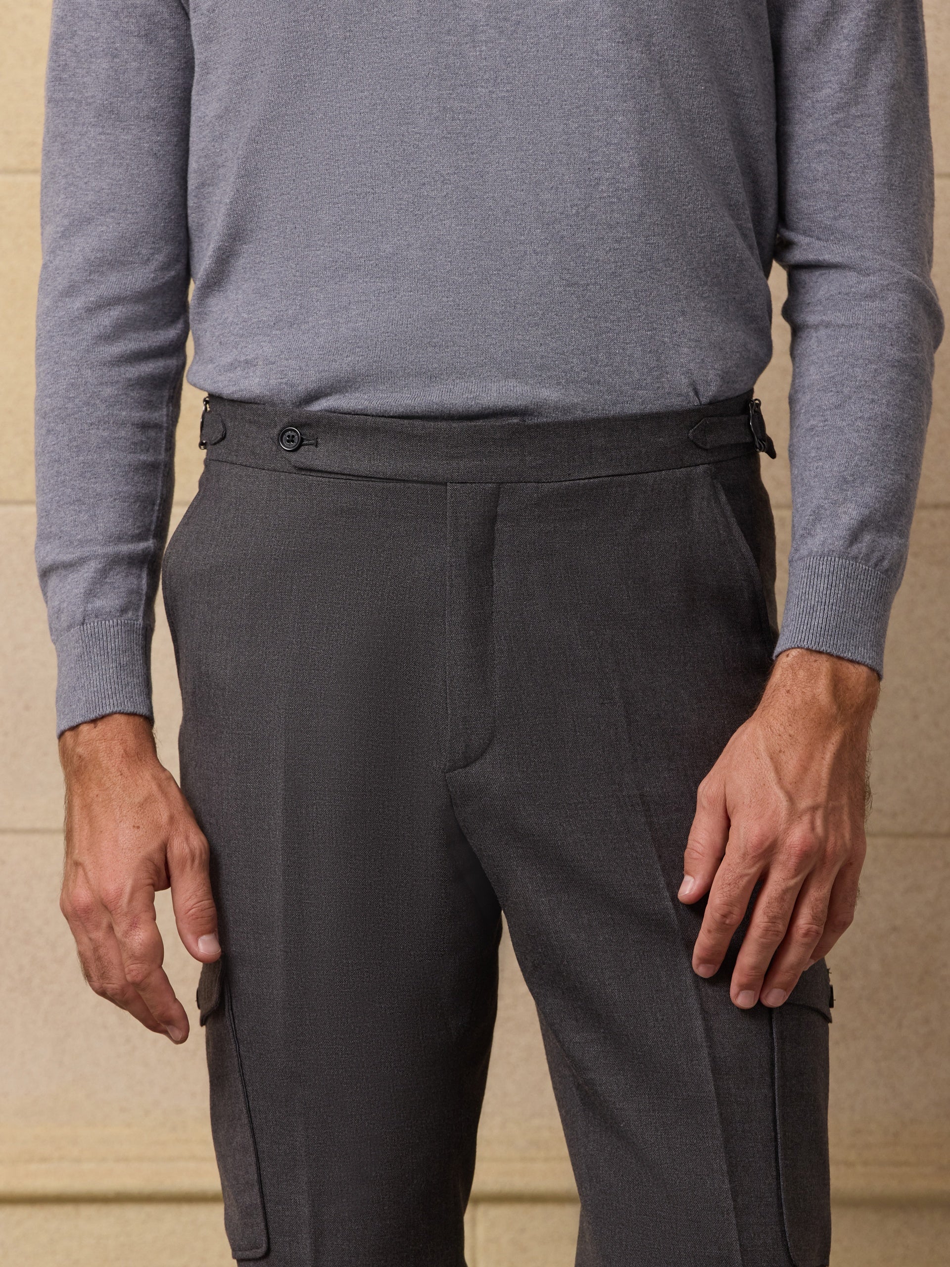 Pantalon cargo gris unique