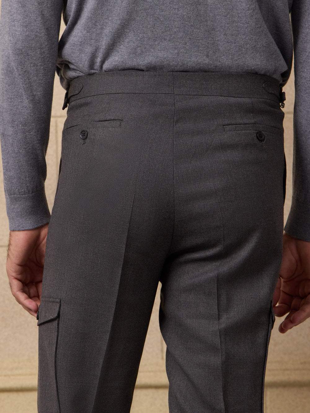 Pantalon cargo gris unique