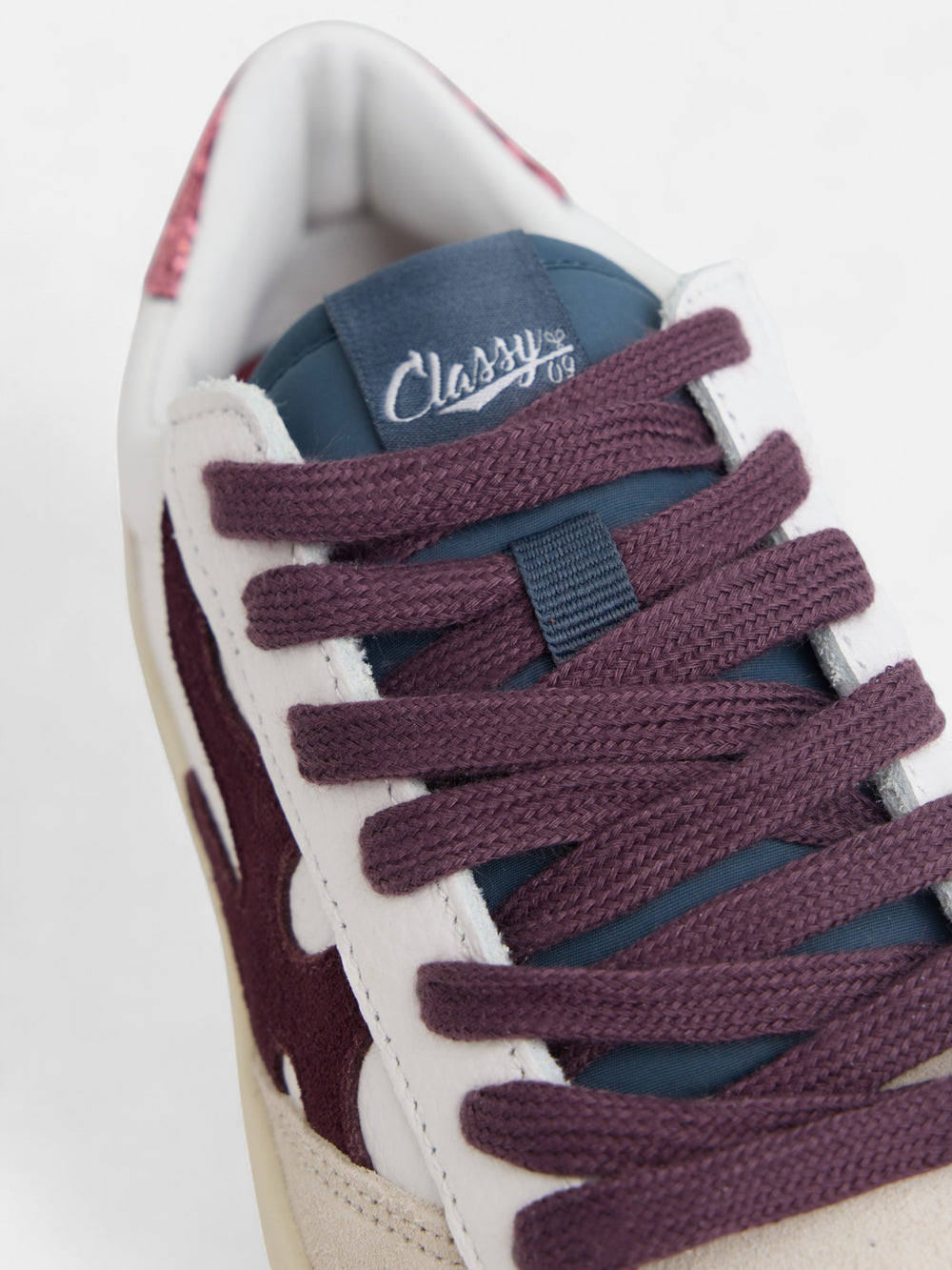CLASSY09 burgundy sneaker