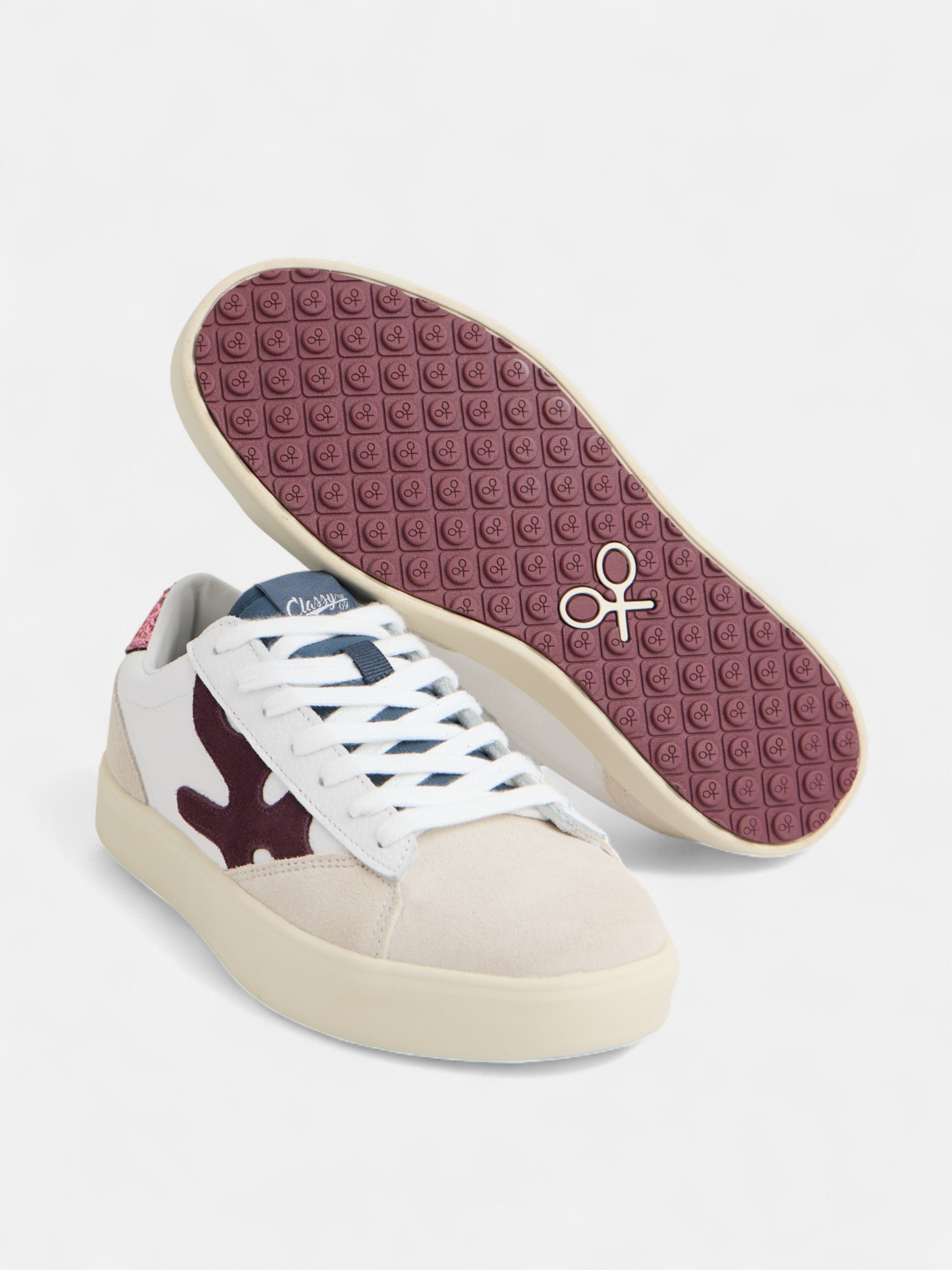 CLASSY09 burgundy sneaker