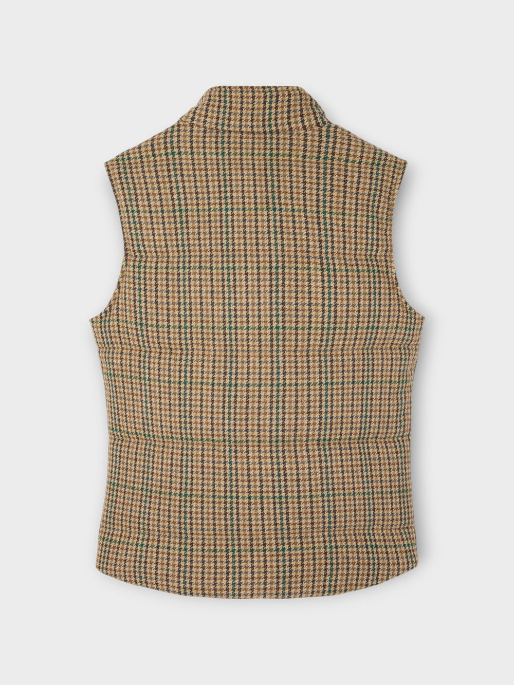 Brown houndstooth casual vest