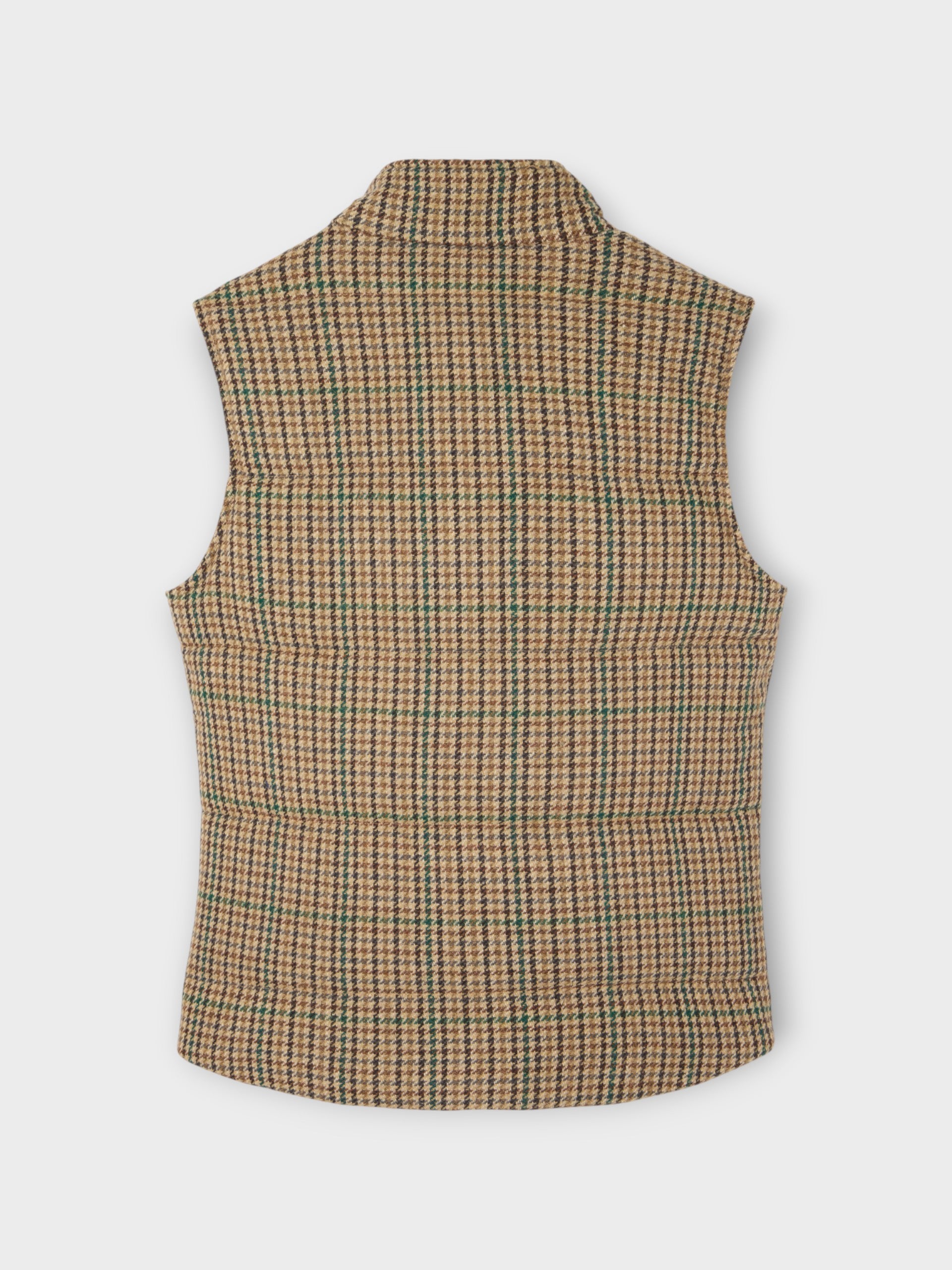 Brown houndstooth casual vest