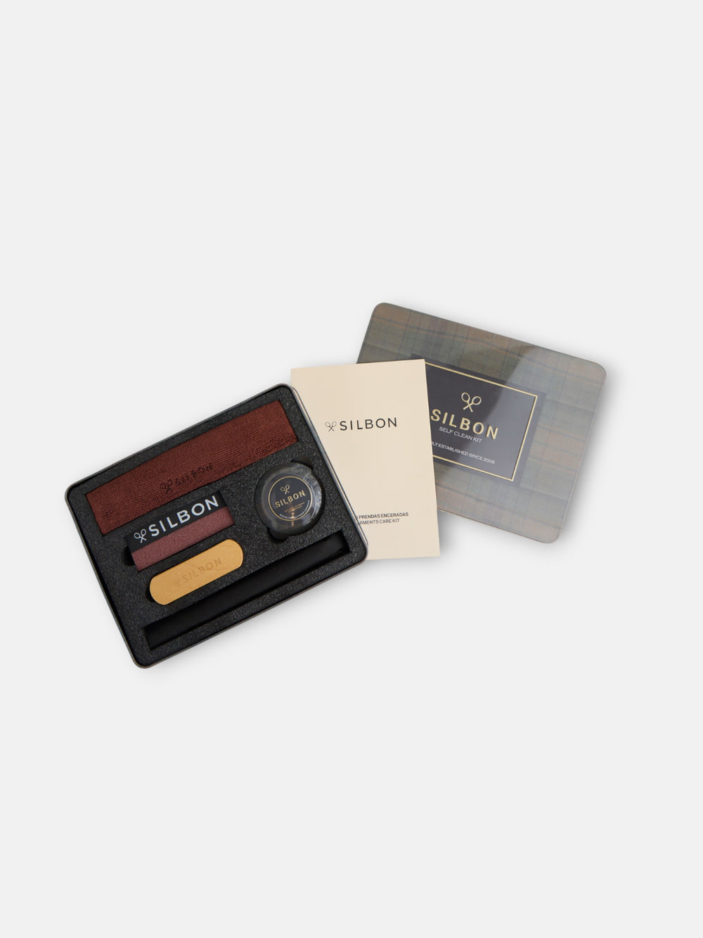 Kit de limpeza para casaco encerado cinzento azul