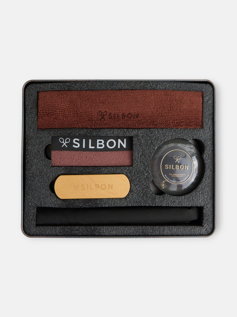 Kit de limpeza para casaco encerado cinzento azul