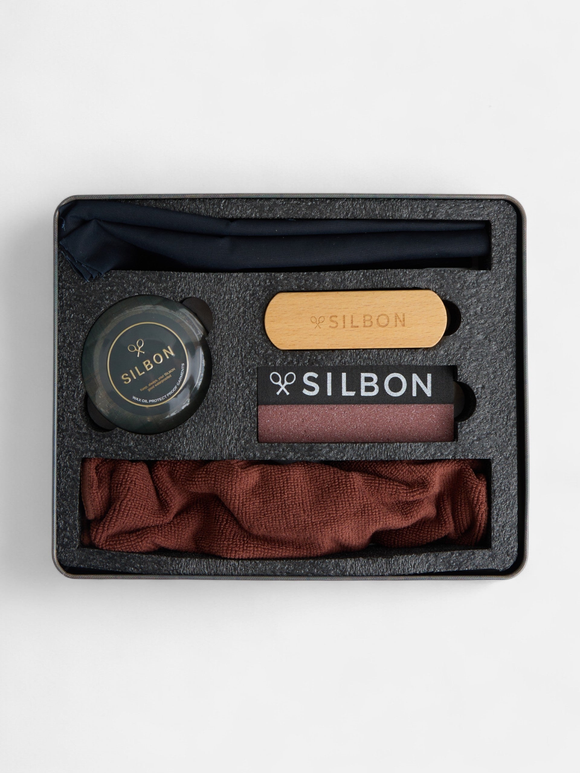 Kit limpieza parka girl larga encerada azul marino