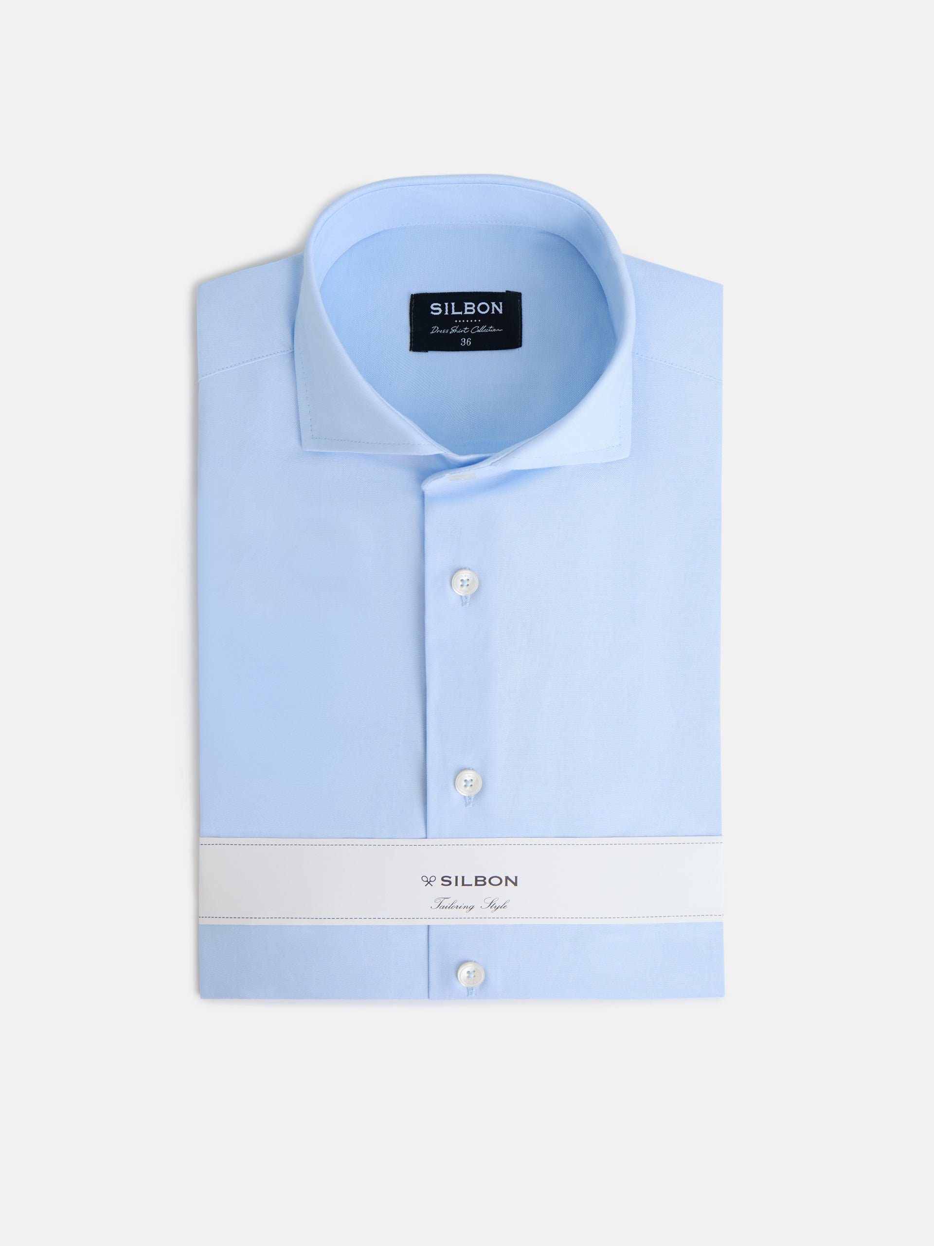 Plain light blue dress shirt