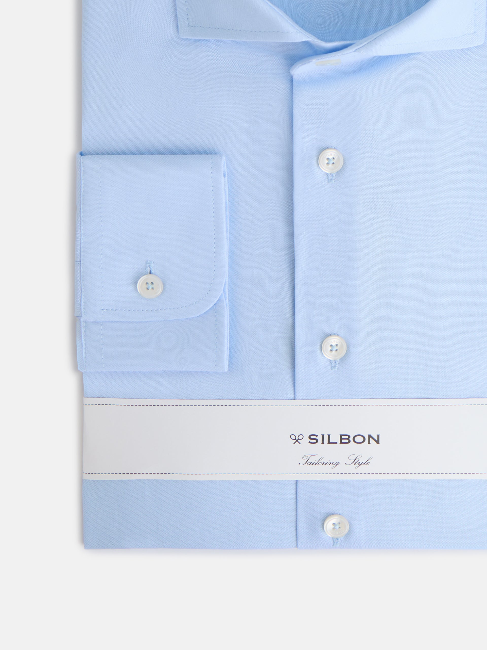 Plain light blue dress shirt