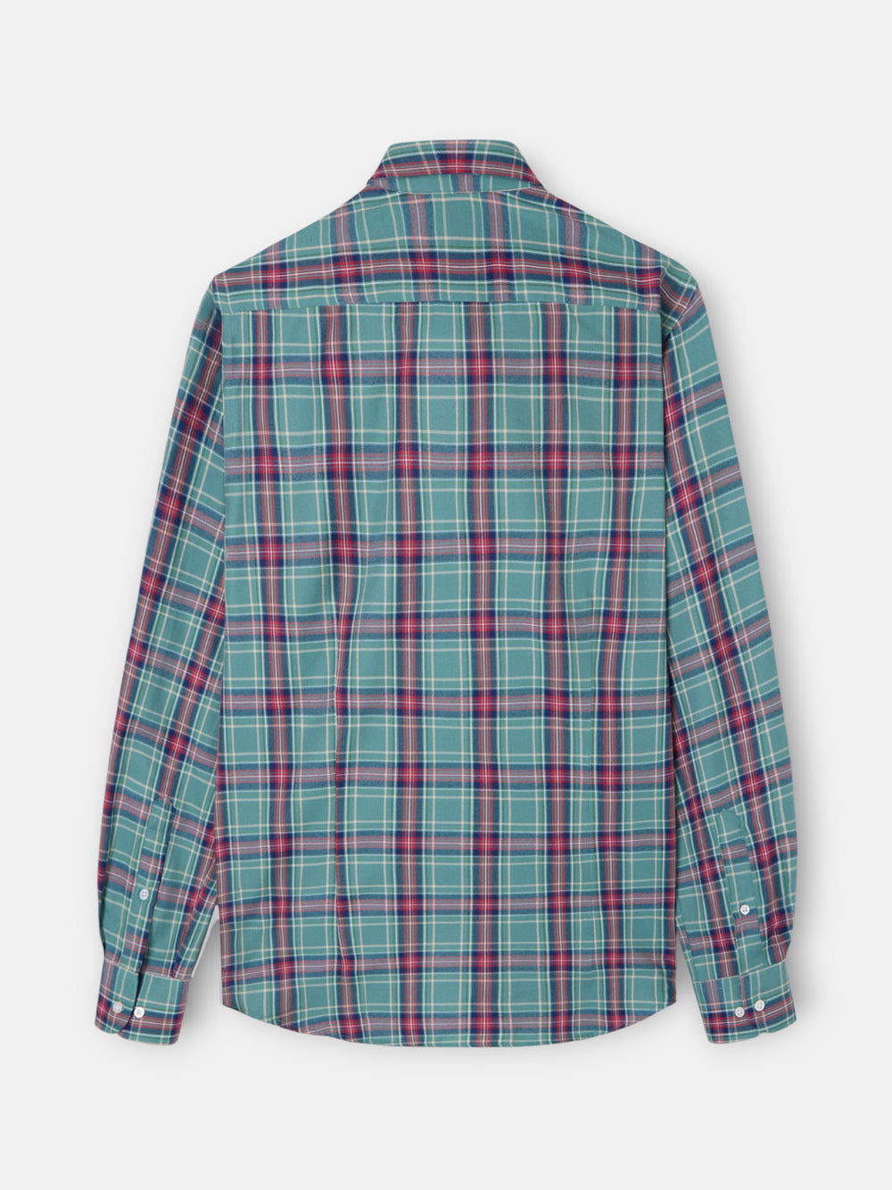 Light green tartan sport shirt