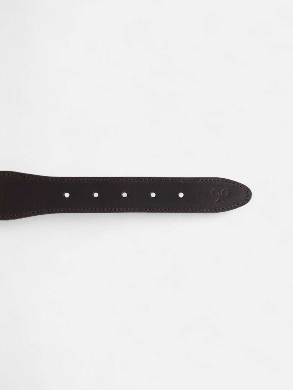 Cinto de pele e lona azul índigo