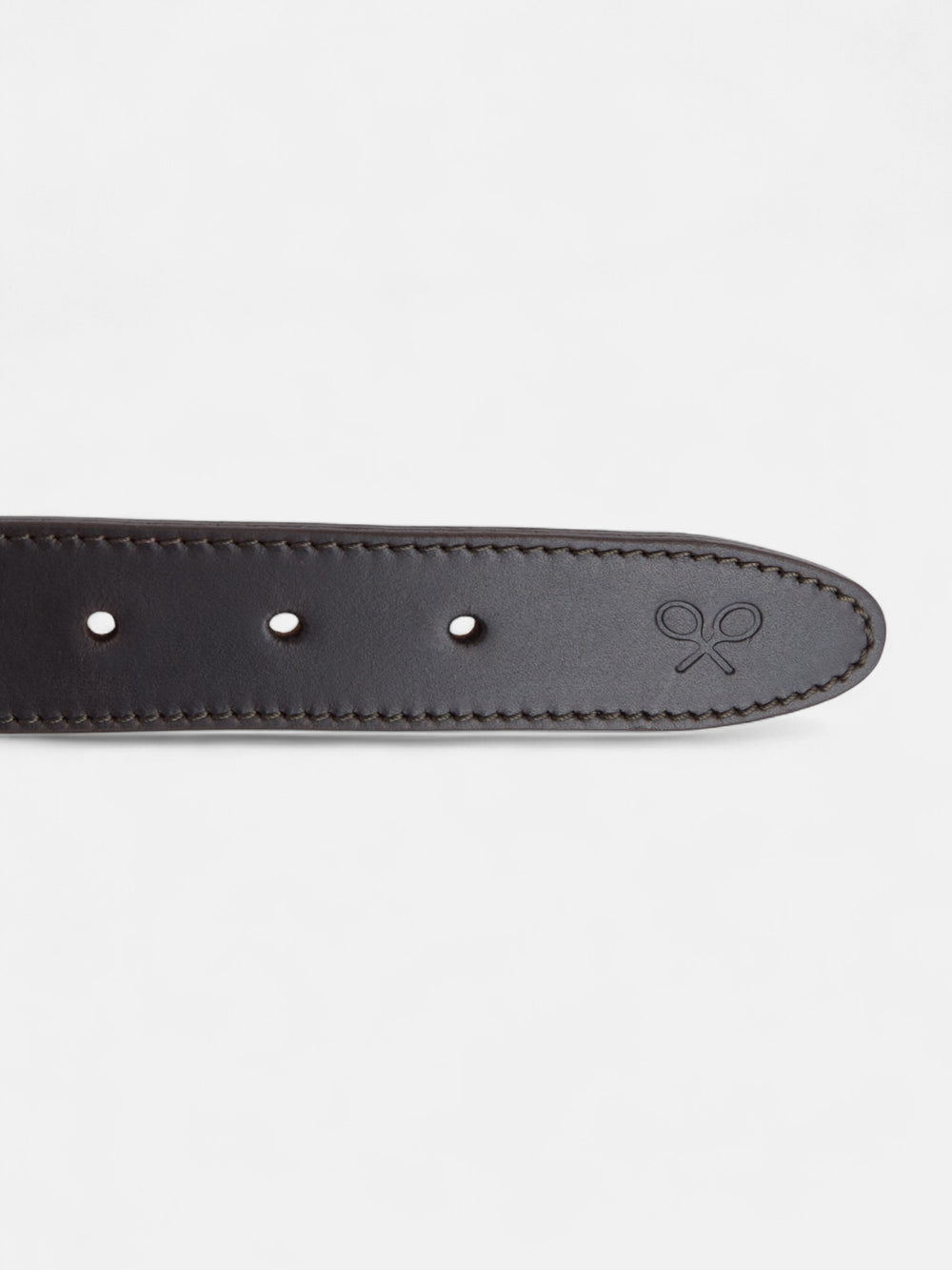 Cinto de pele entrançado em azul