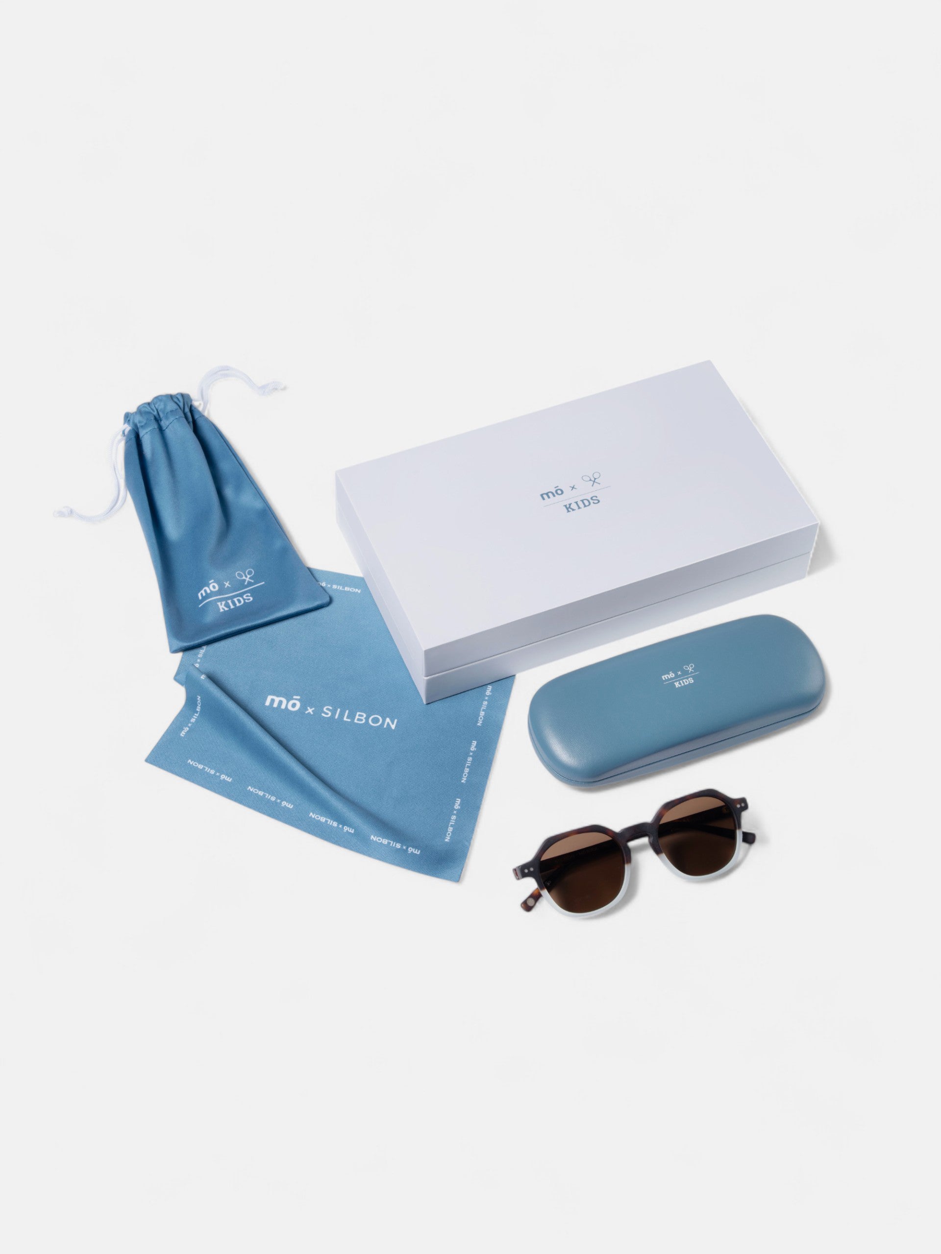 Óculos de sol MOxSILBON kids Buck bicolor azul
