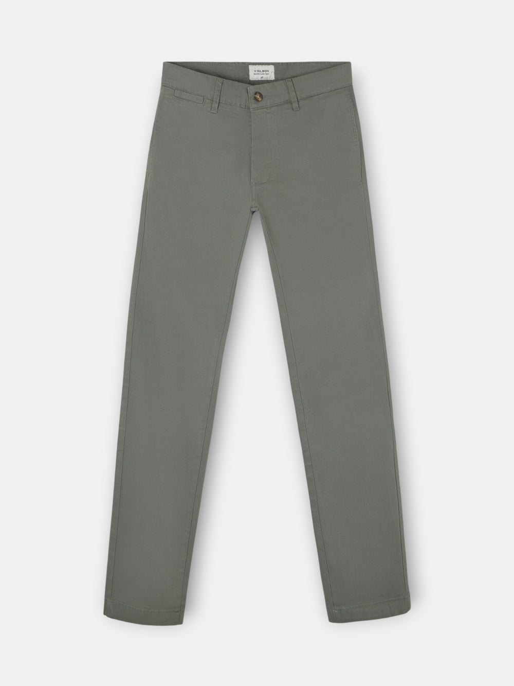 Pantalon chino casual verde oscuro