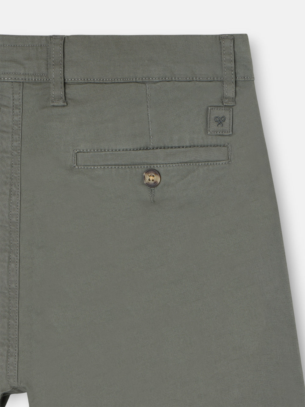 Pantalon chino casual verde oscuro