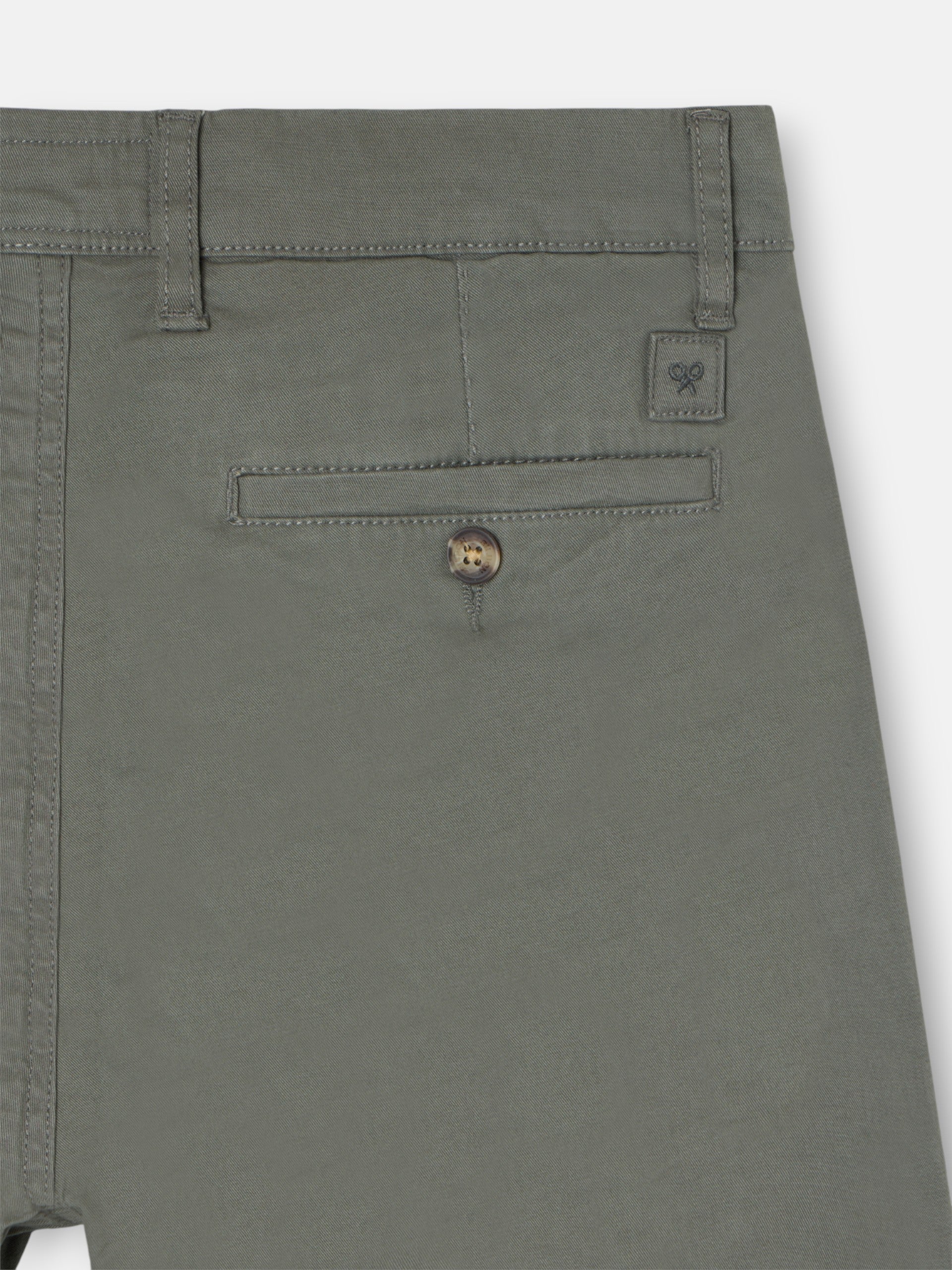 Pantalon chino décontracté vert foncé