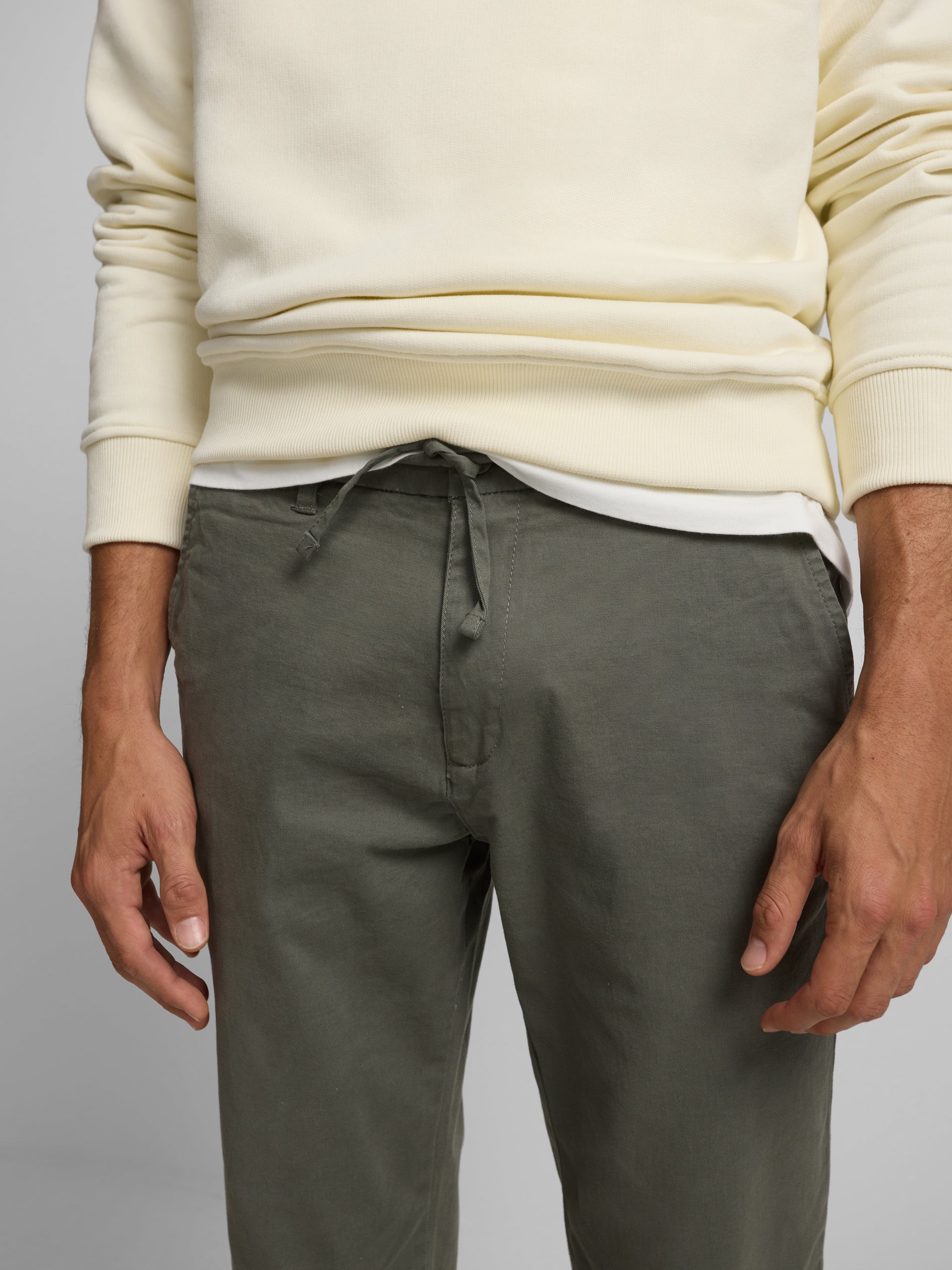 pantalon de jogging décontracté vert foncé