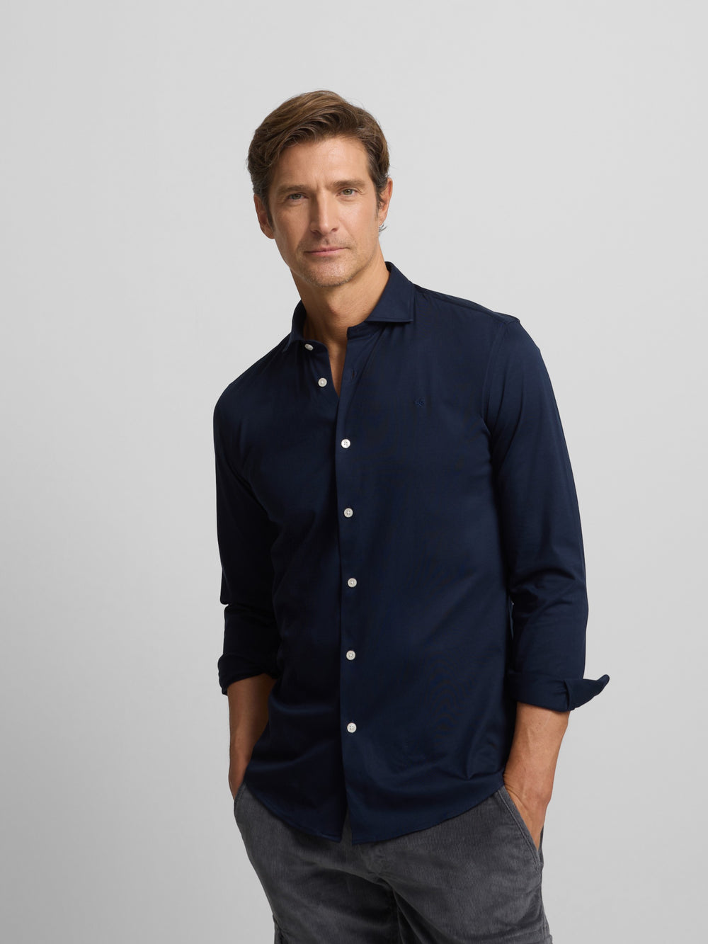 Navy blue technical sport shirt