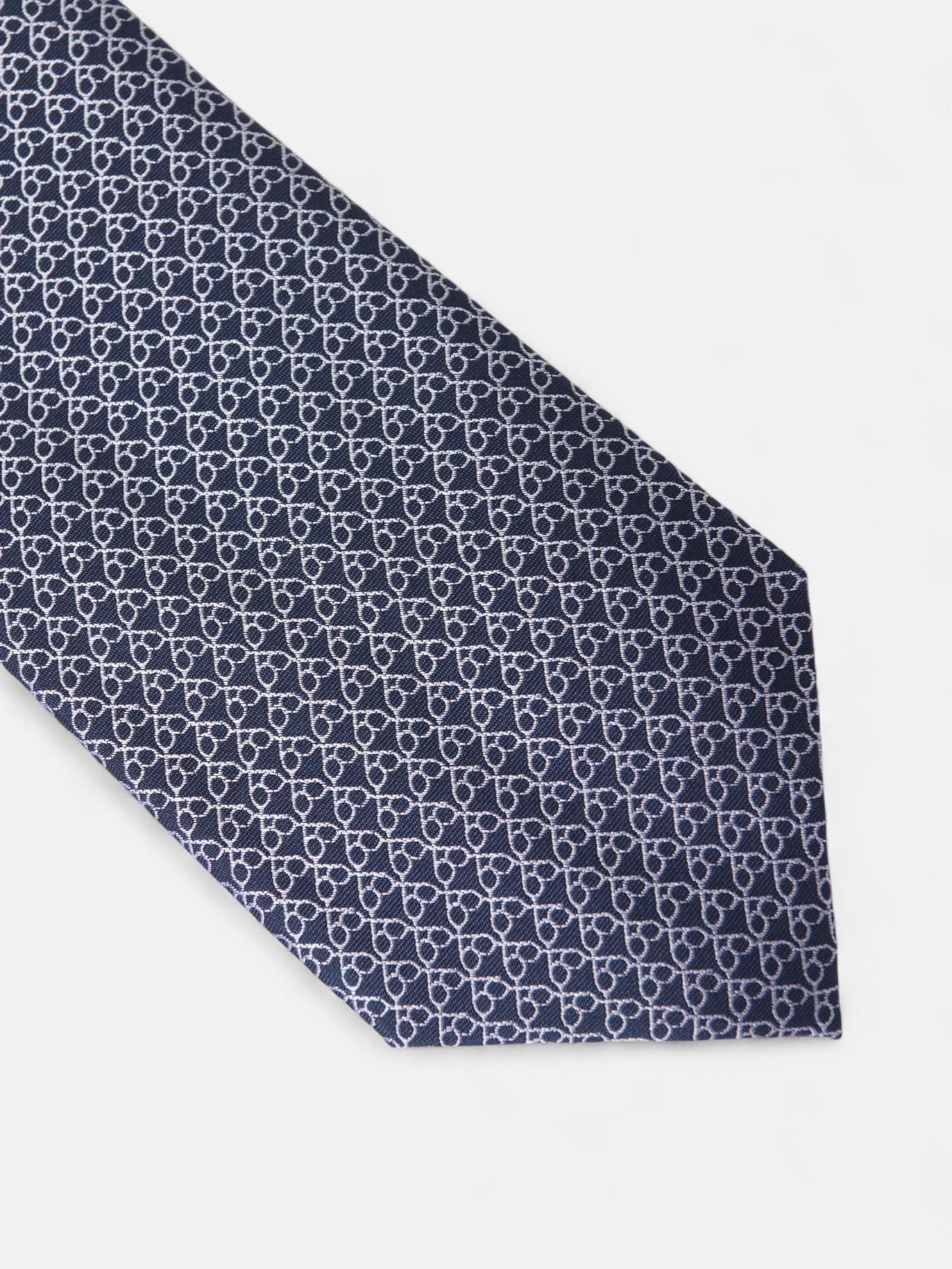 Corbata motivo multiraquetas azul marino