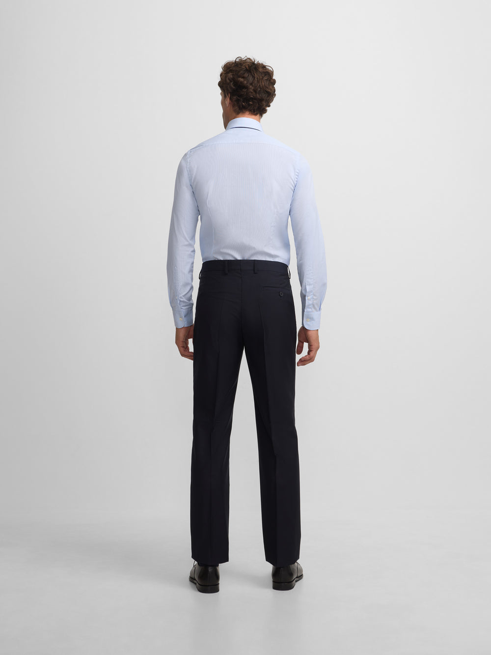 Pantalon traje cruzado stretch navy