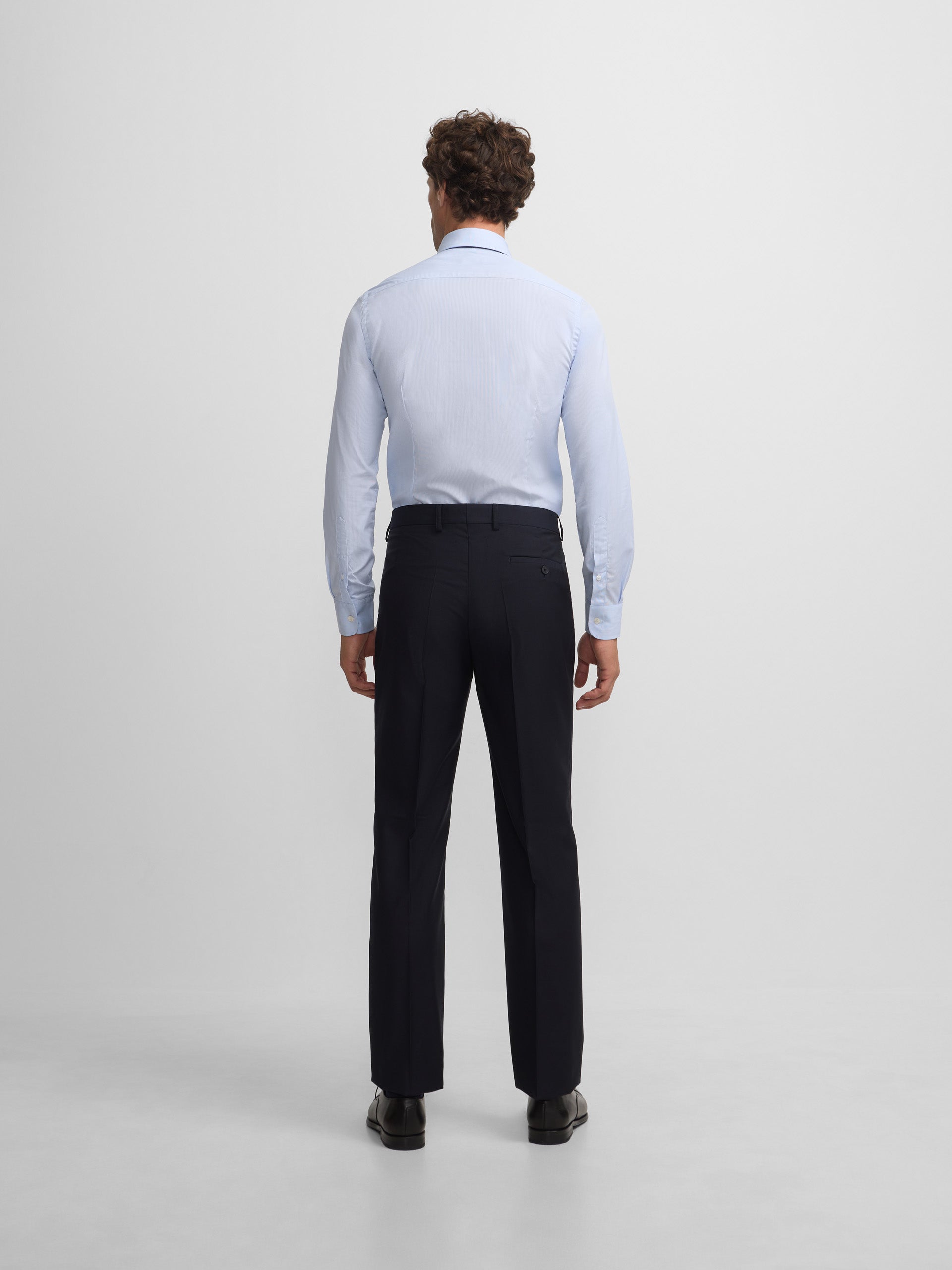 Pantalon traje cruzado stretch navy