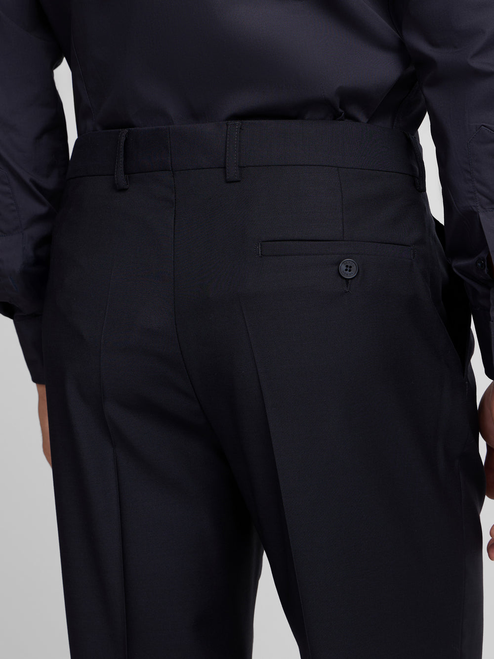 Pantalon traje cruzado stretch navy