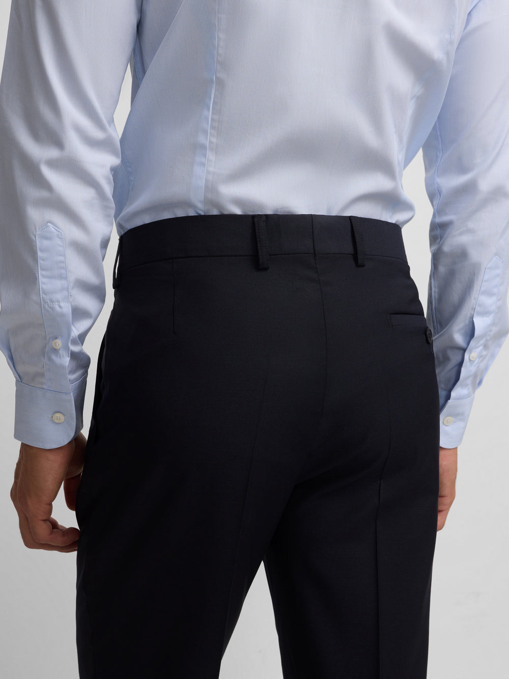 Pantalon traje cruzado stretch navy