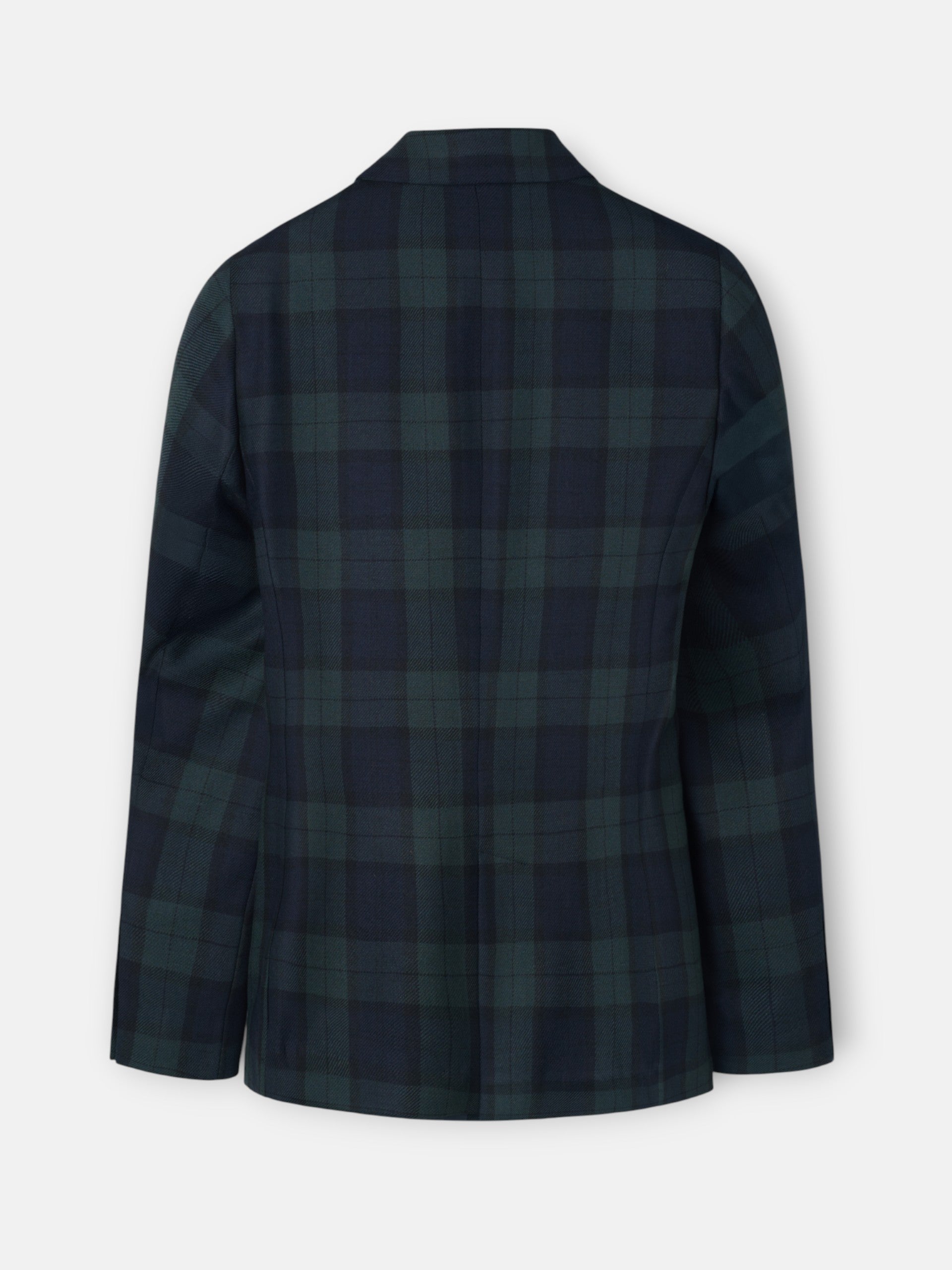 Classic green plaid blazer