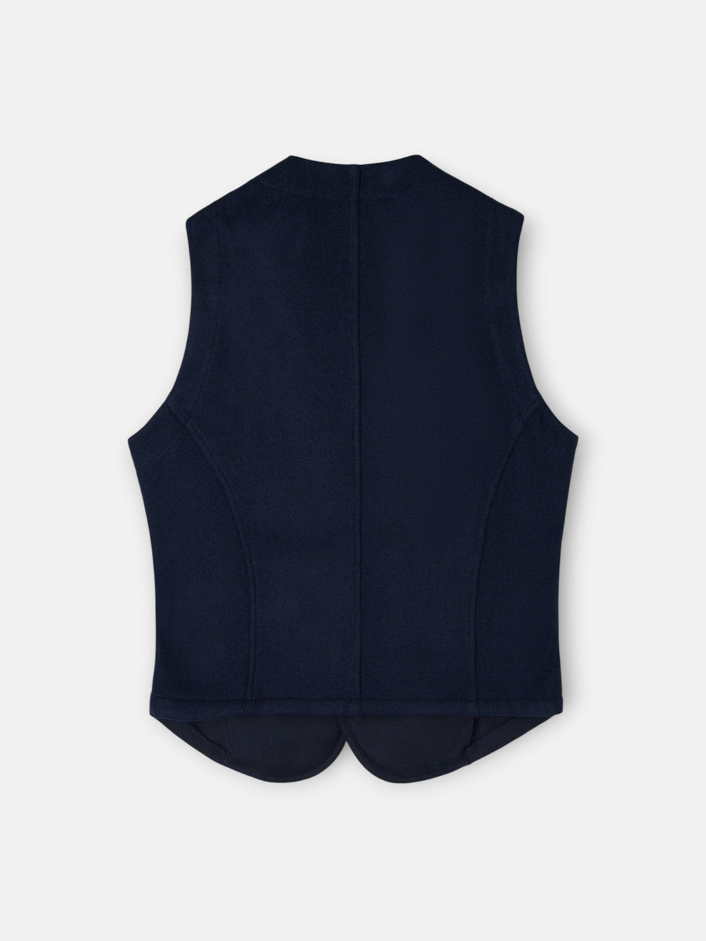 Chaleco recto azul marino