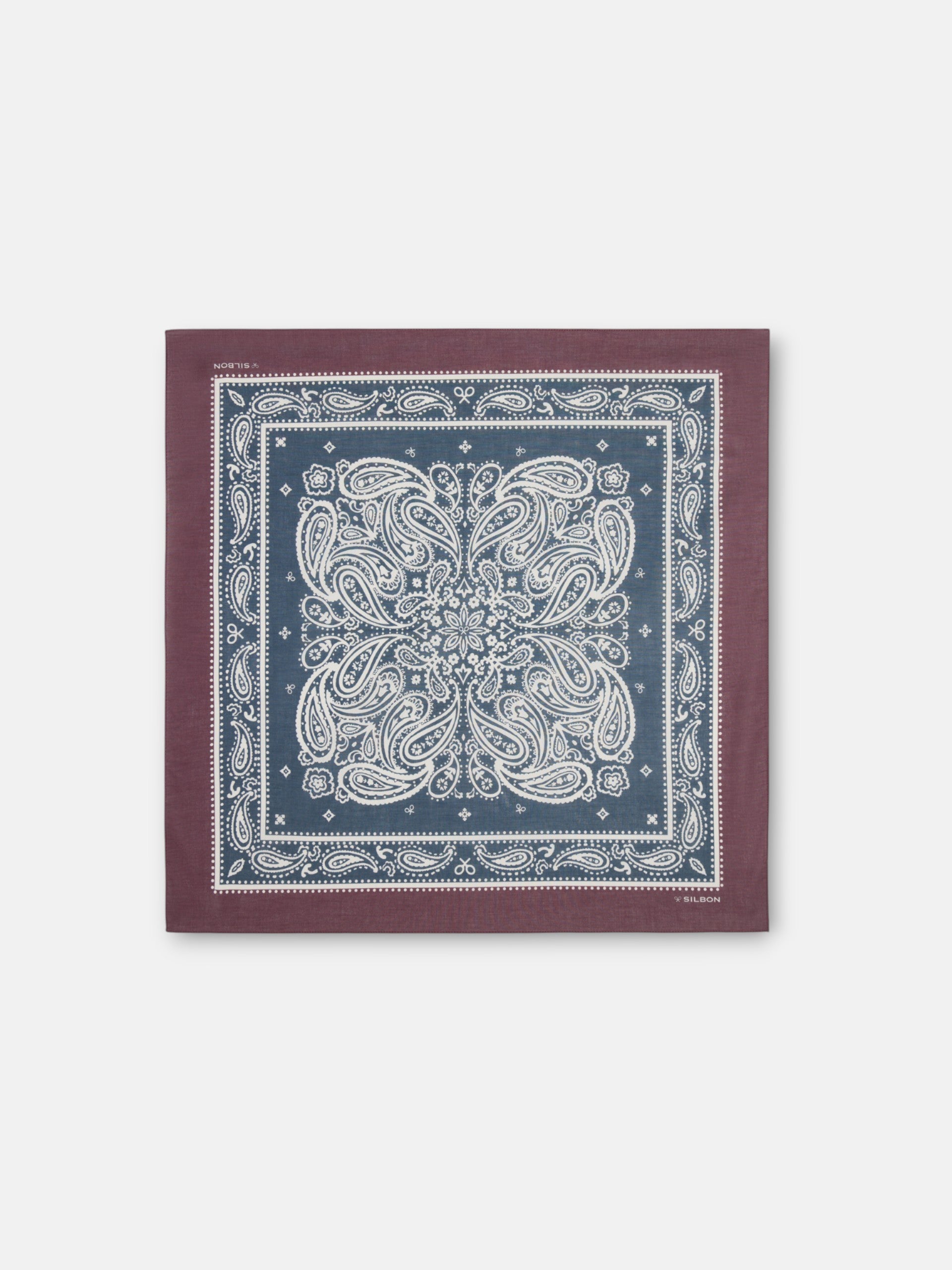 Bandana cachemire bicolore unique