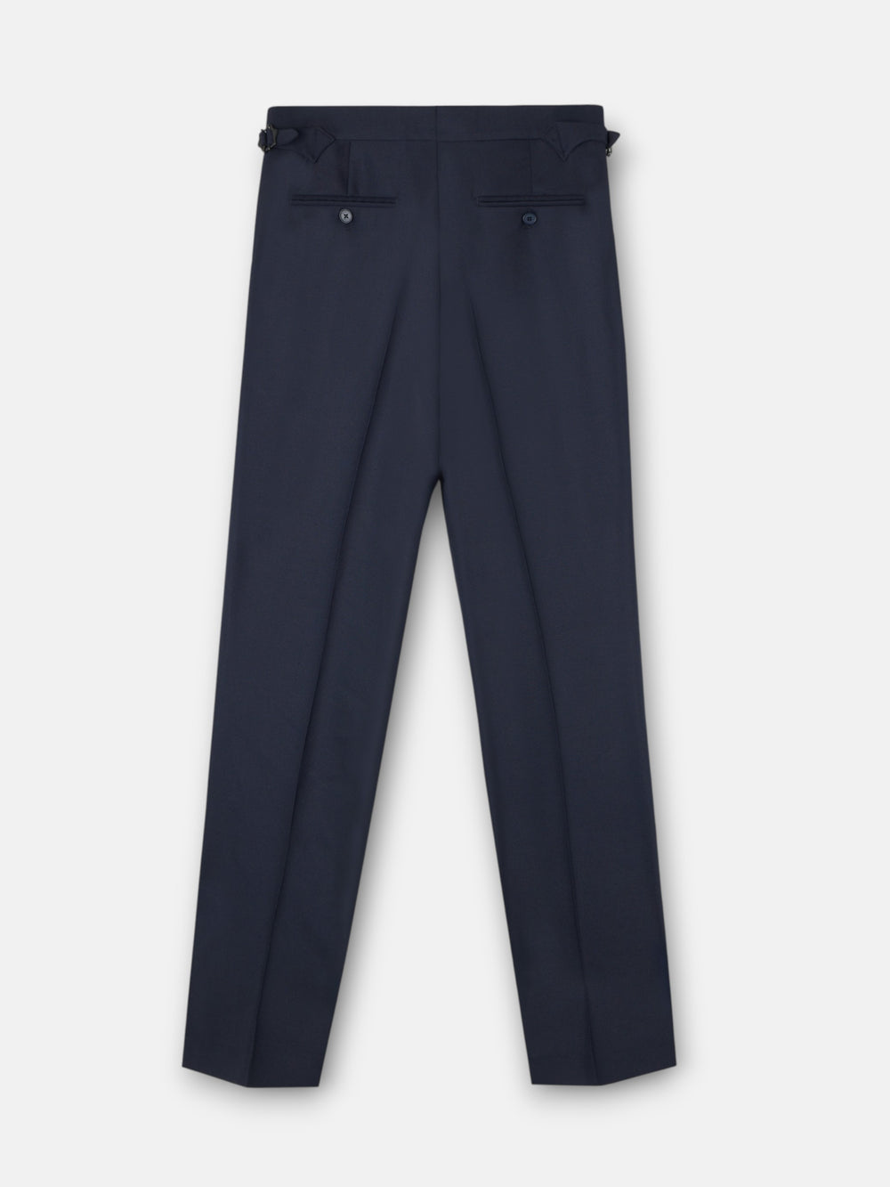Pantalon plissé bleu marine unique