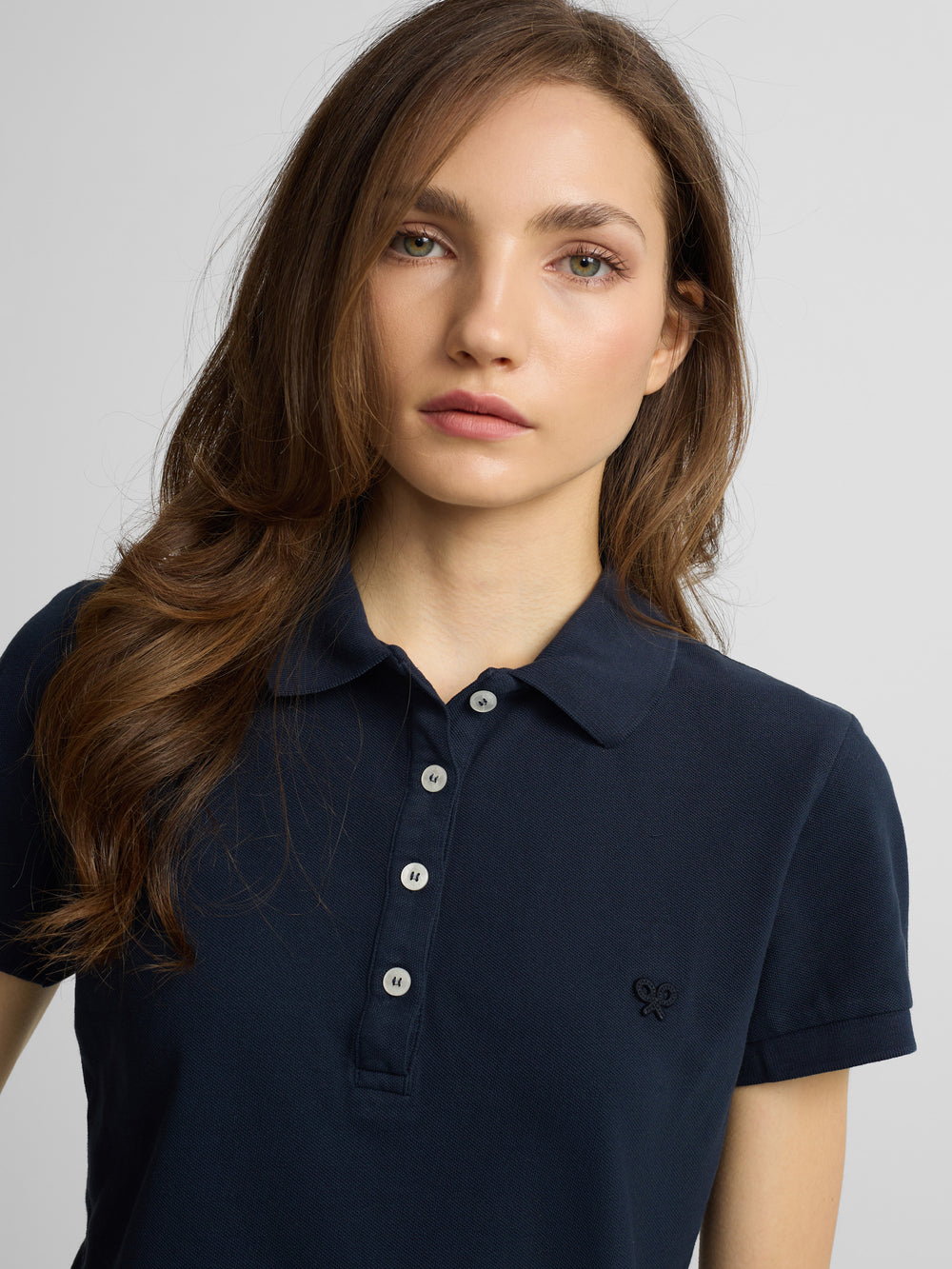 Polo woman clasico azul marino