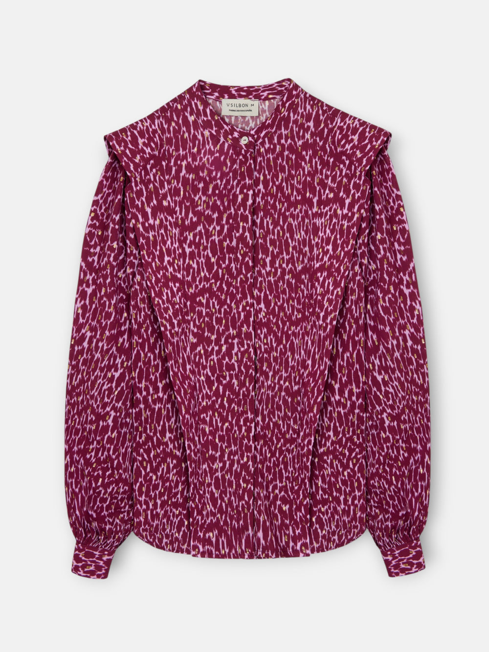Blusa estampado lurex morados