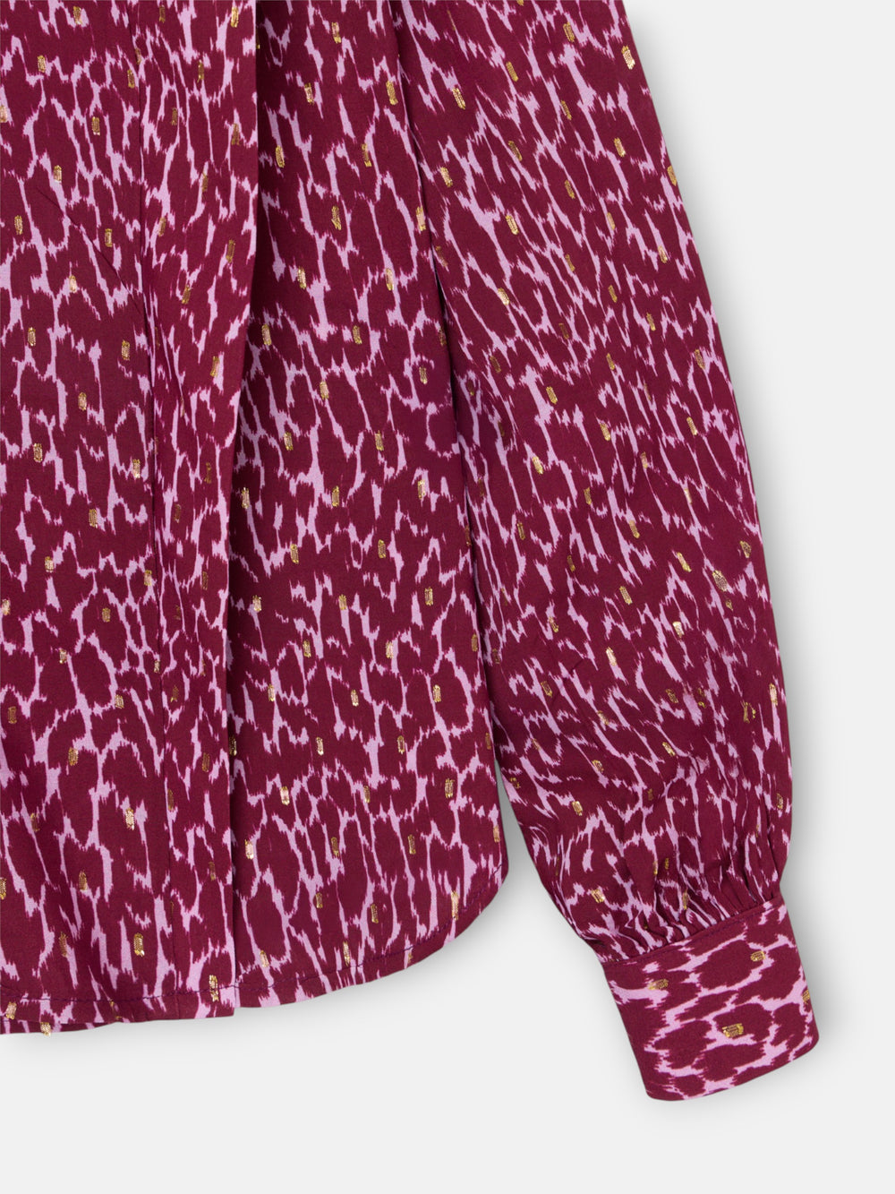 Blusa estampado lurex morados