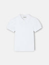 Polo fille classique blanc