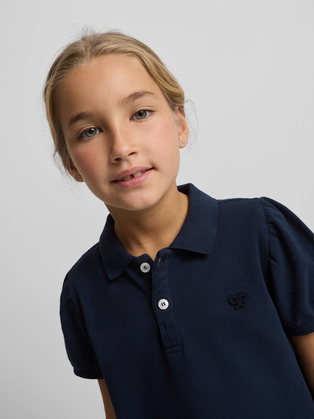 Polo girl clasico azul marino