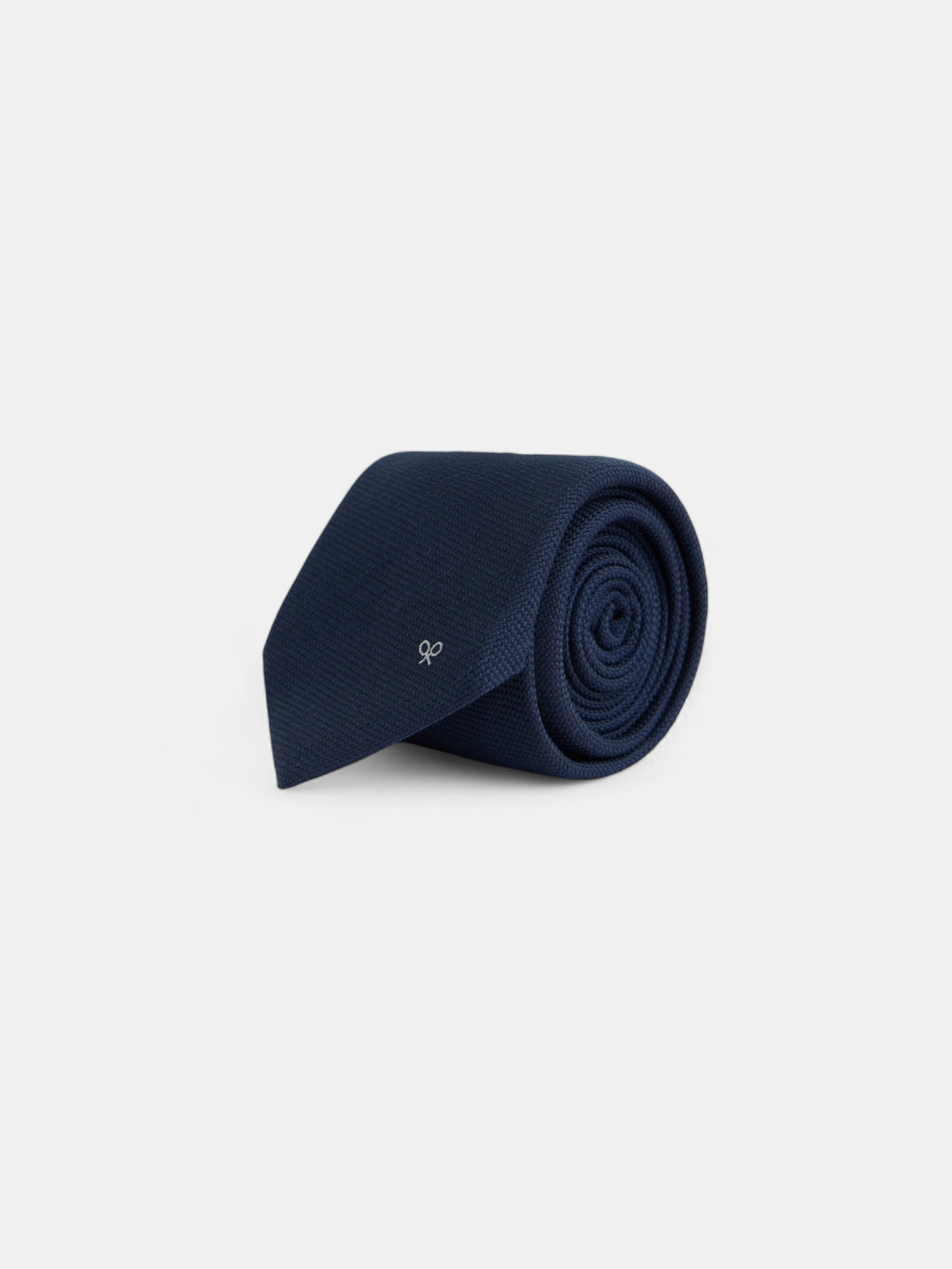 Corbata lana azul marino