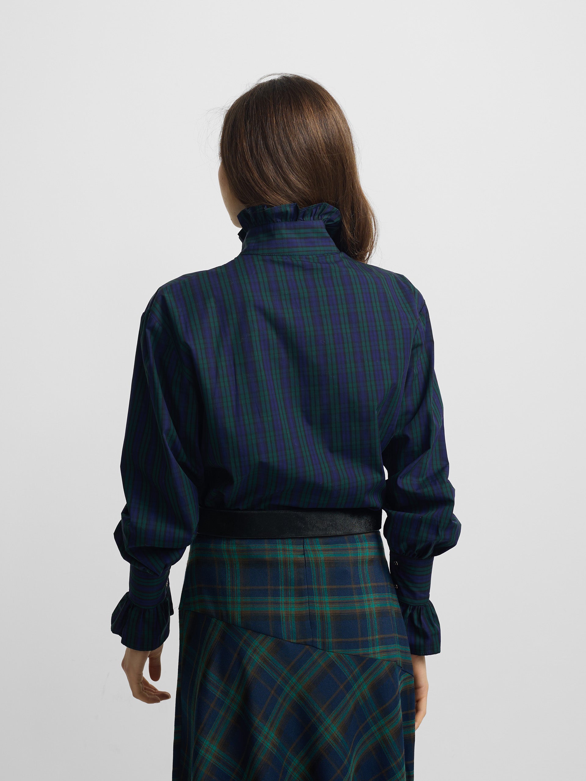 Camisa gola xadrez verde