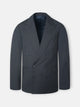 Veste de costume croisée stretch grise