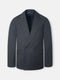 Blazer de fato cruzado stretch cinzento