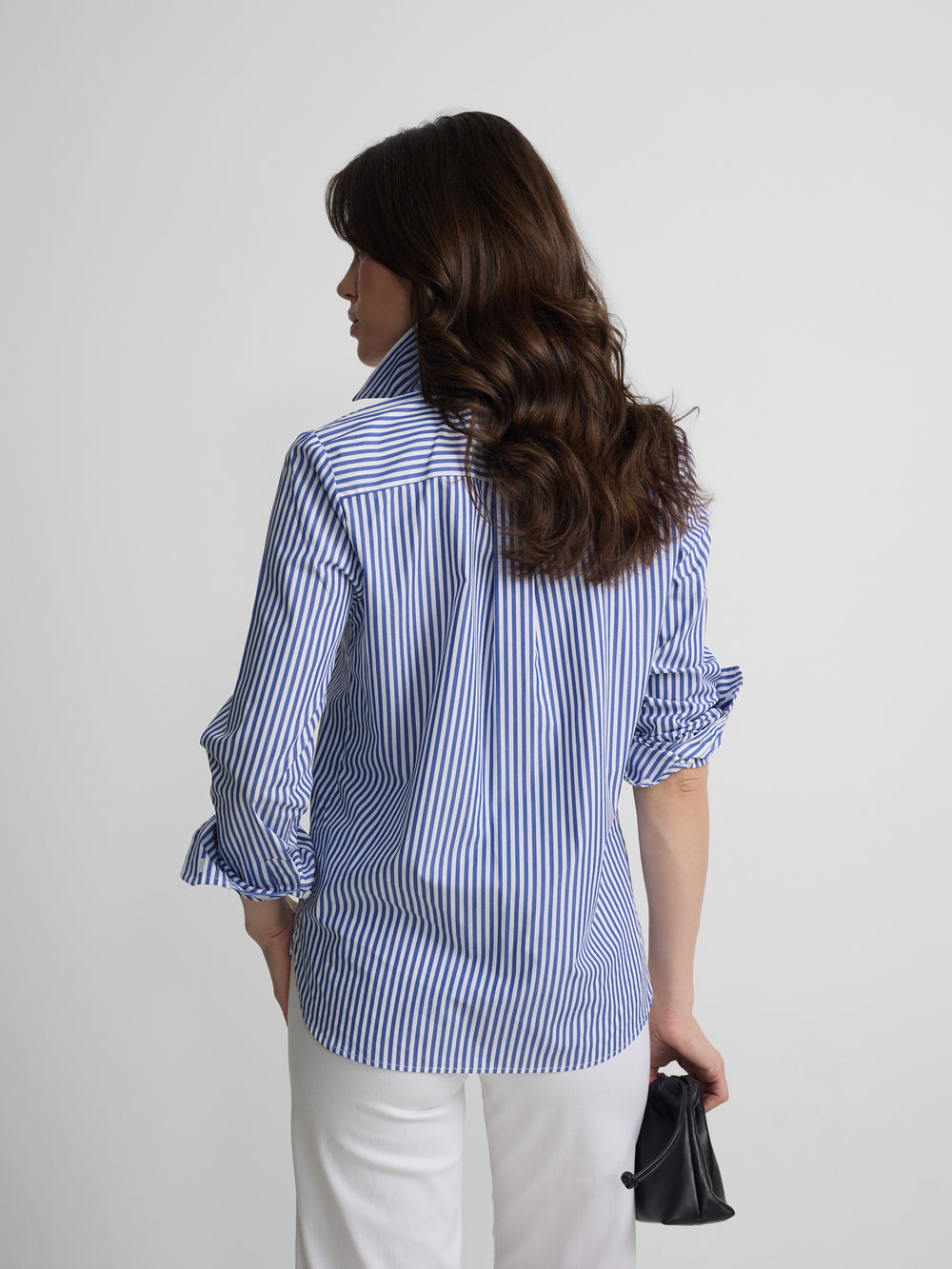 Camisa woman rayas azul y blanco