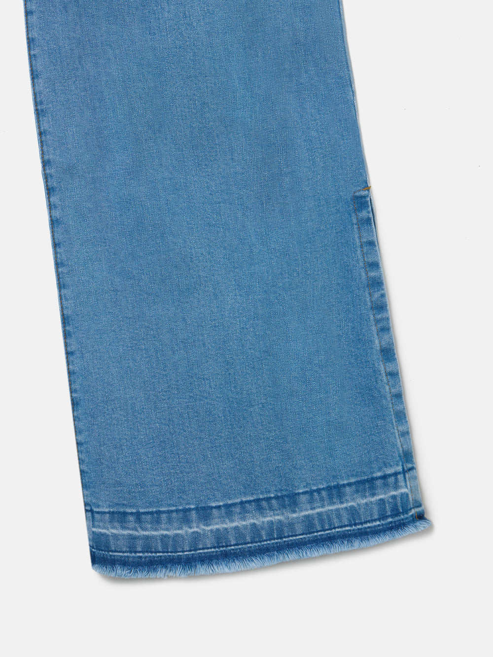 Pantalon culotte bolsillos denim