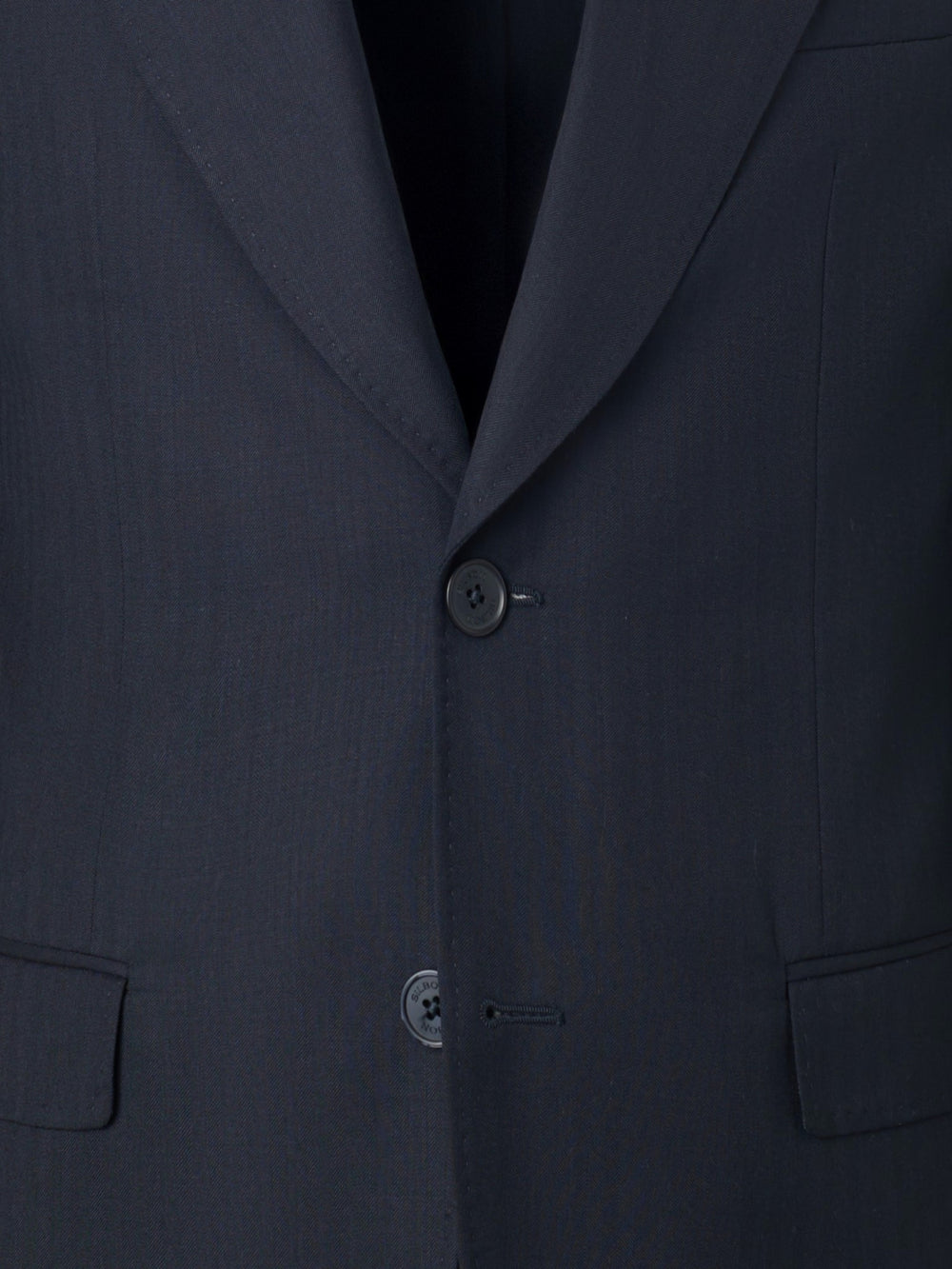 Americana traje herringbone azul marino