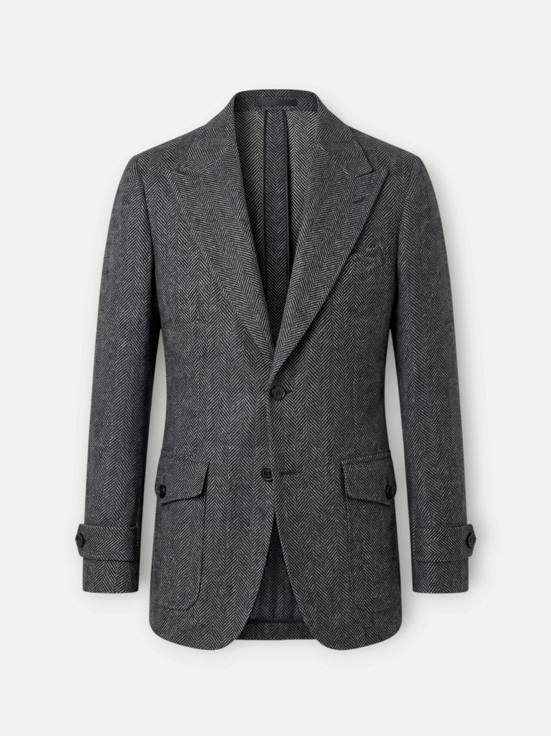 Grey Herringbone MTM Suit