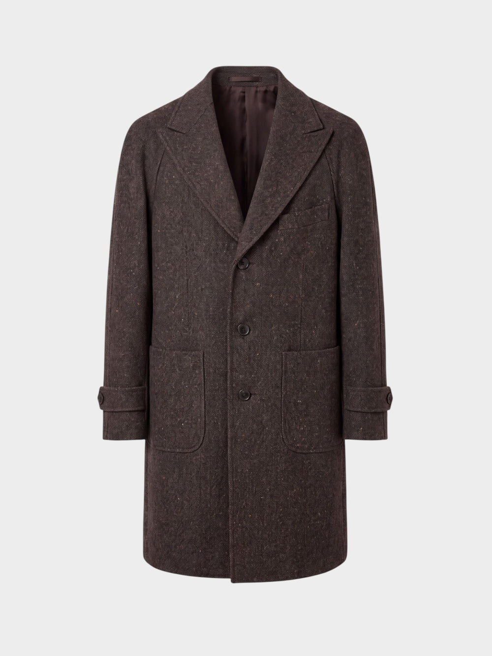 Manteau MTM sartorial raglan oxford heritage vert 100% laine anglaise