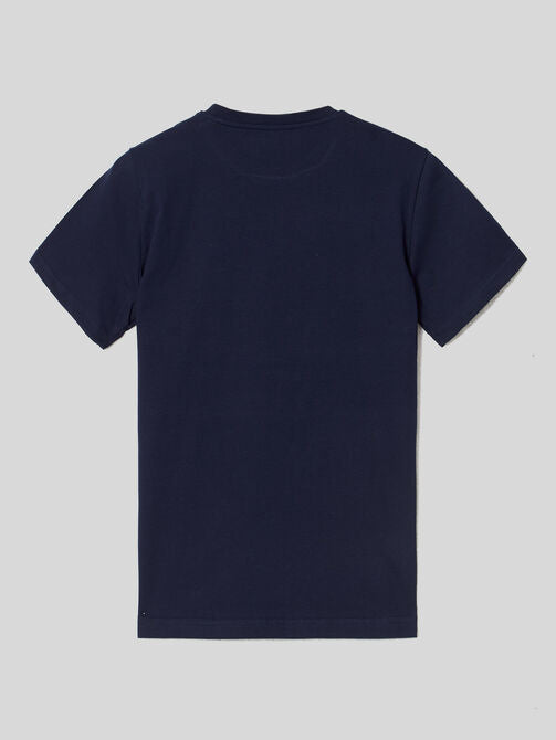 Camiseta lisa miniraqueta azul marino plus