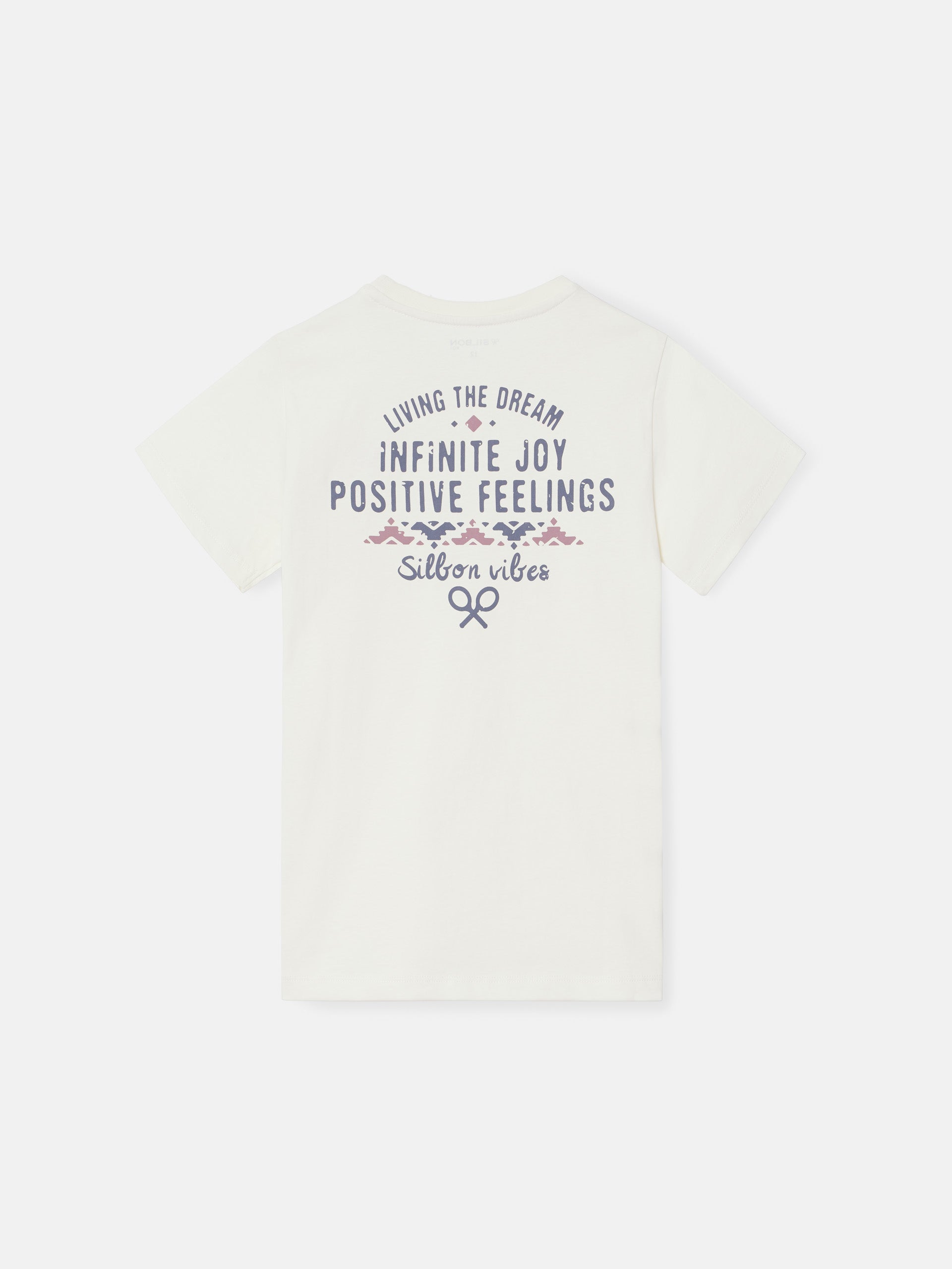 Camiseta kids positive feelings crema