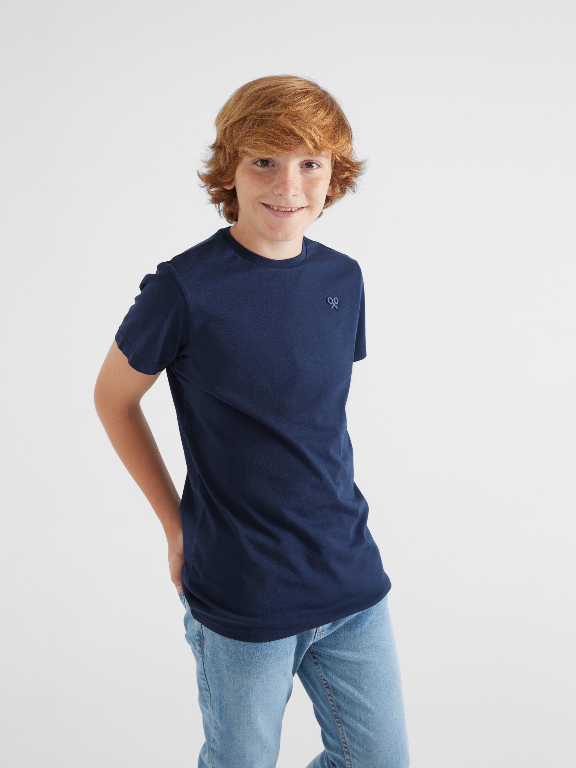 Camiseta kids positive feelings azul marino