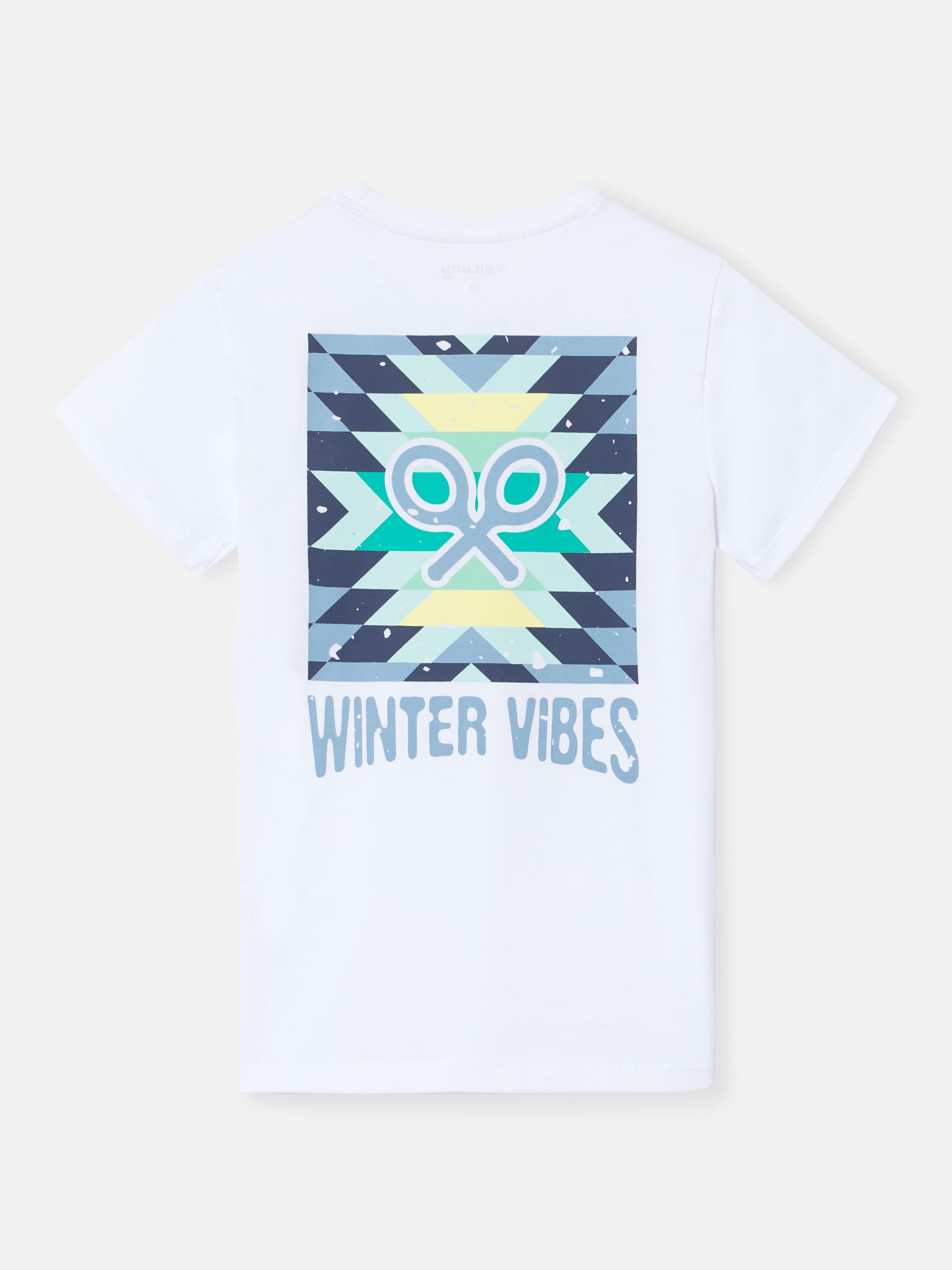 Camiseta kids winter vibes blanca