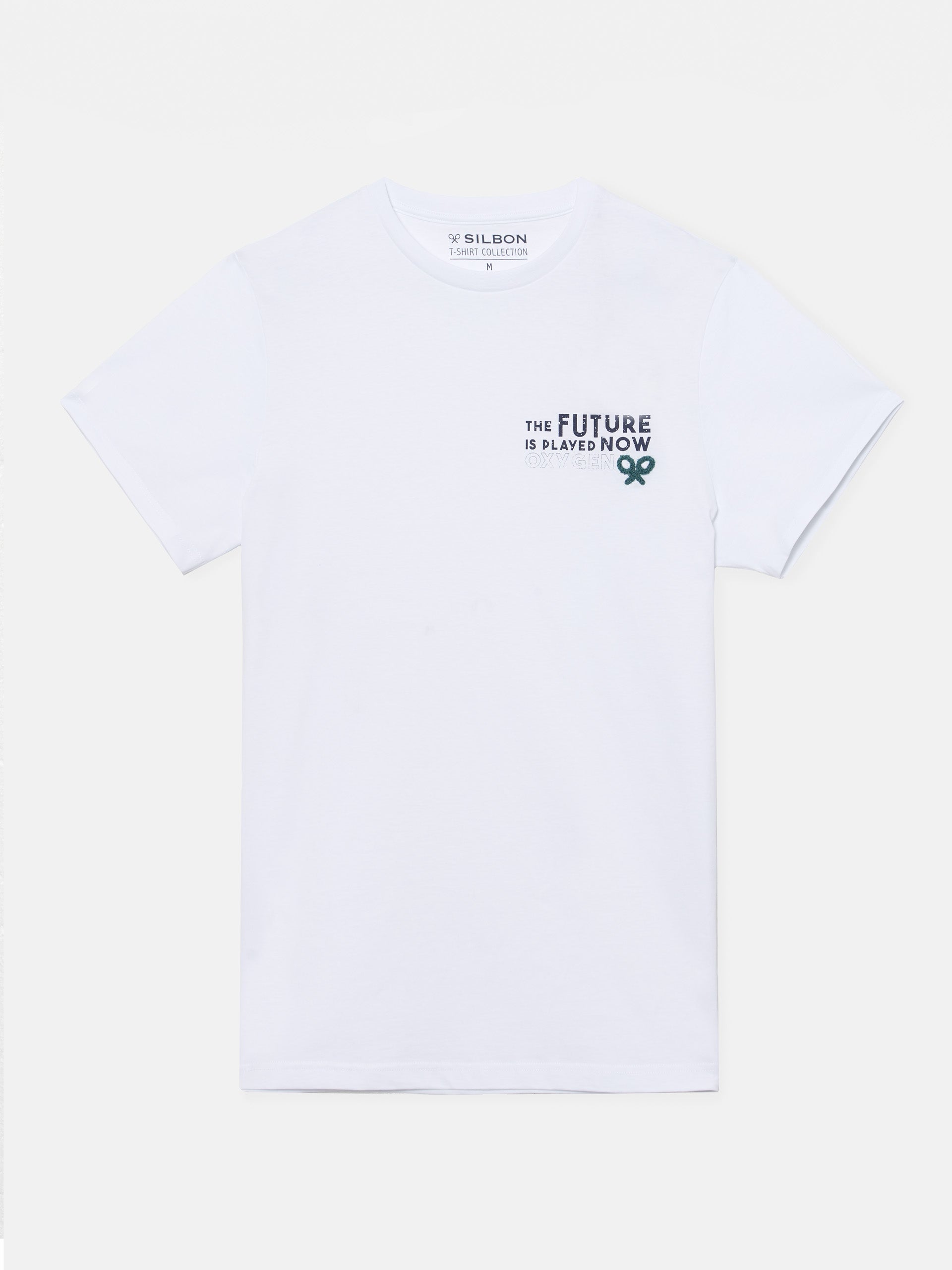 Camiseta oxygen logo played now blanca