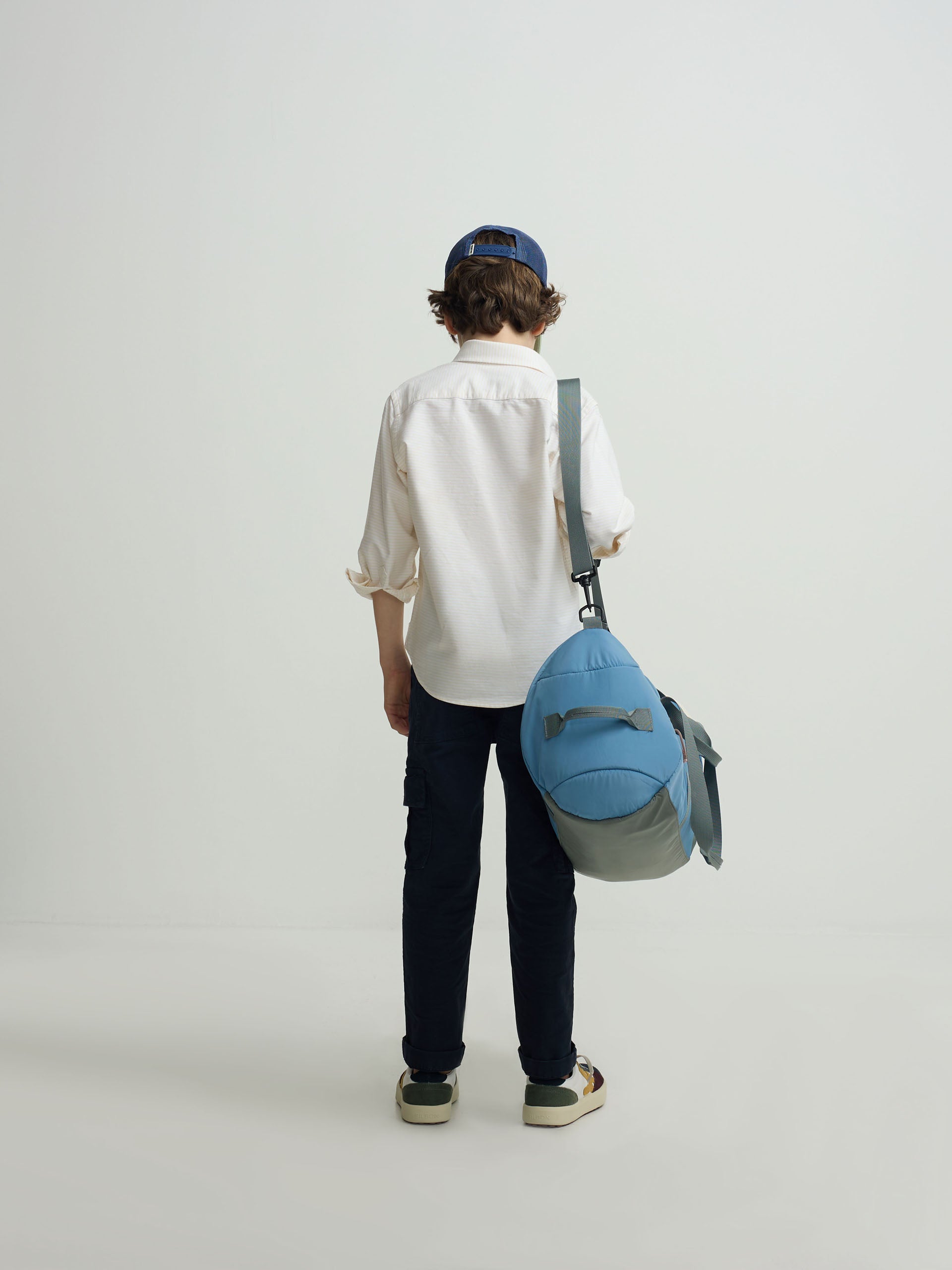 Polera sport kids rayas horizontal amarillo