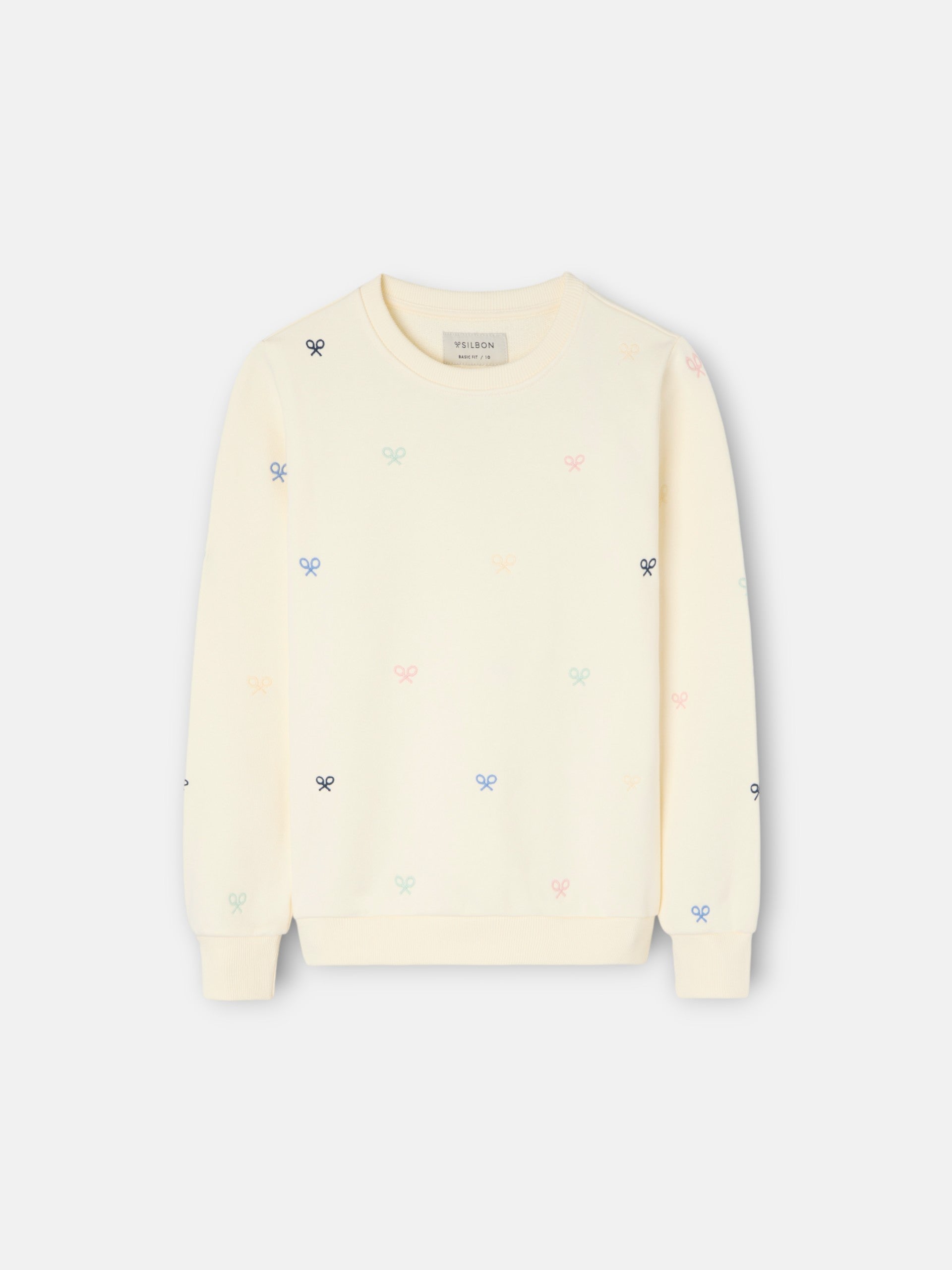 Sweat-shirt multi-raquettes pour enfants blanc